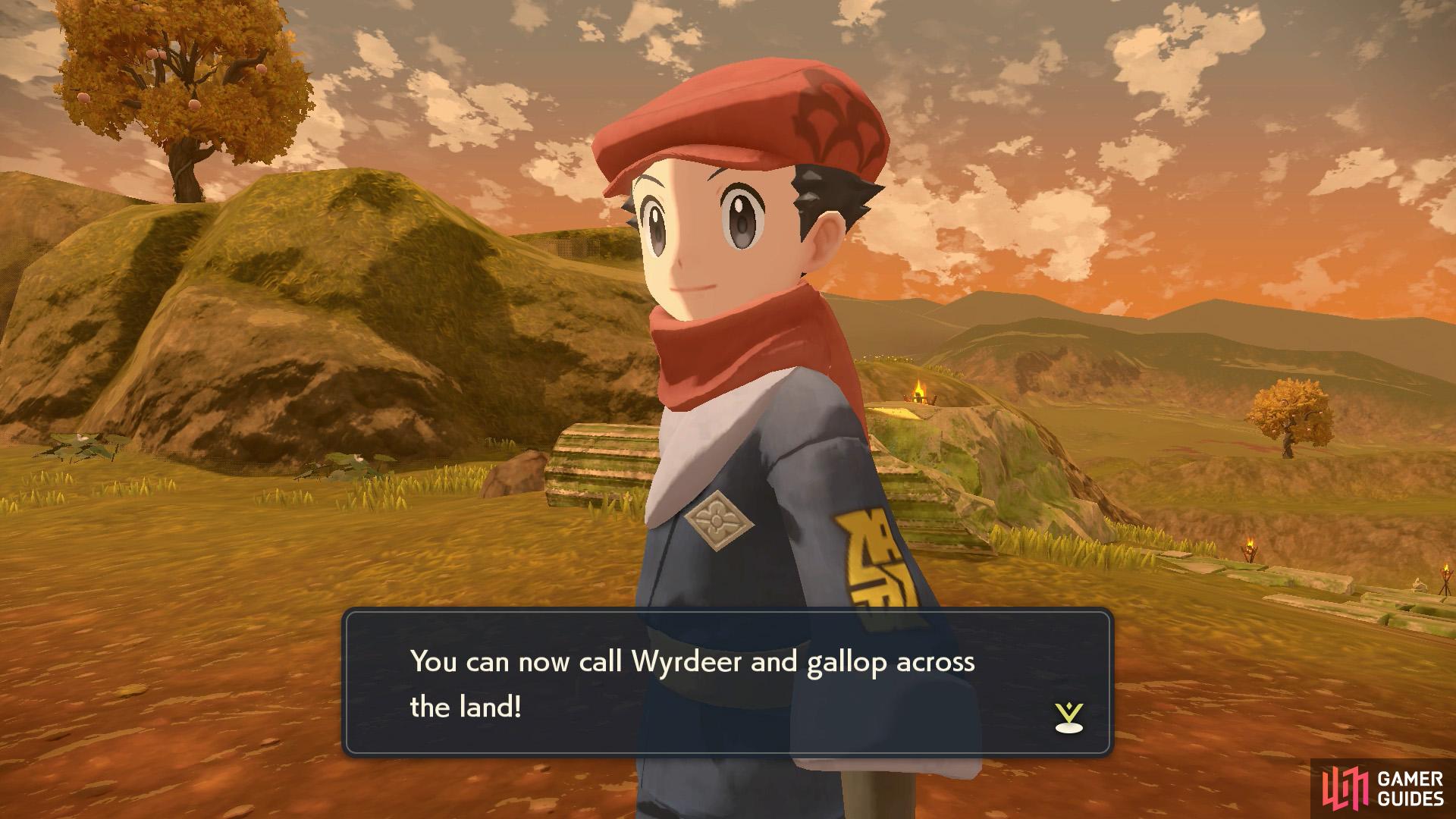 With Wyrdeer, you can move around faster and easily escape from scary Pokémon!