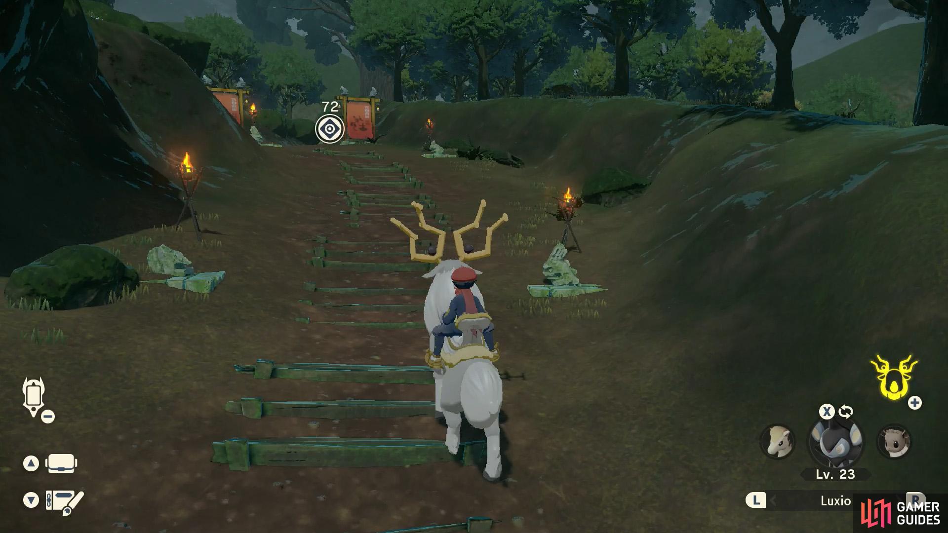 Thanks to Wyrdeer, it shouldn't take long to reach Grandtree Arena again.