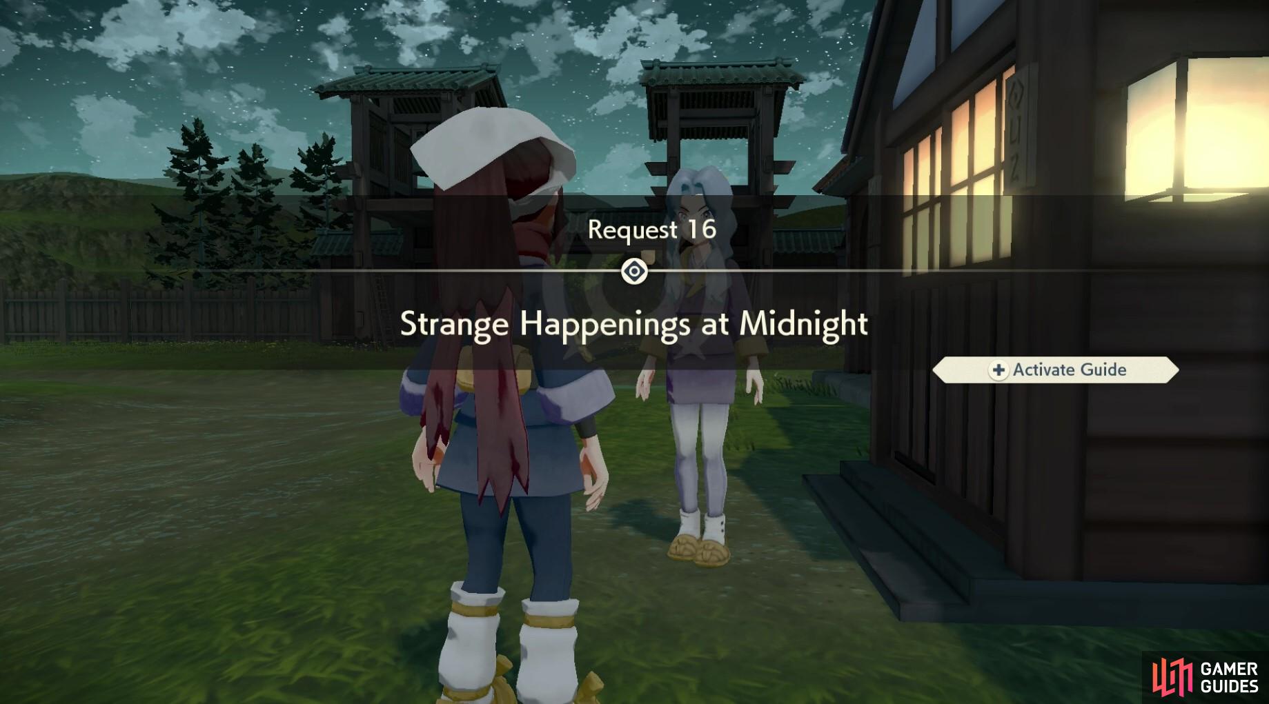 Request 16: Strange Happenings at Midnight.