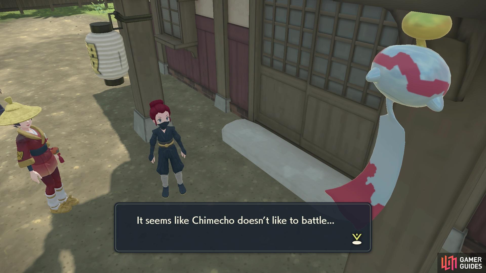 Chimecho doesn’t like the training grounds.