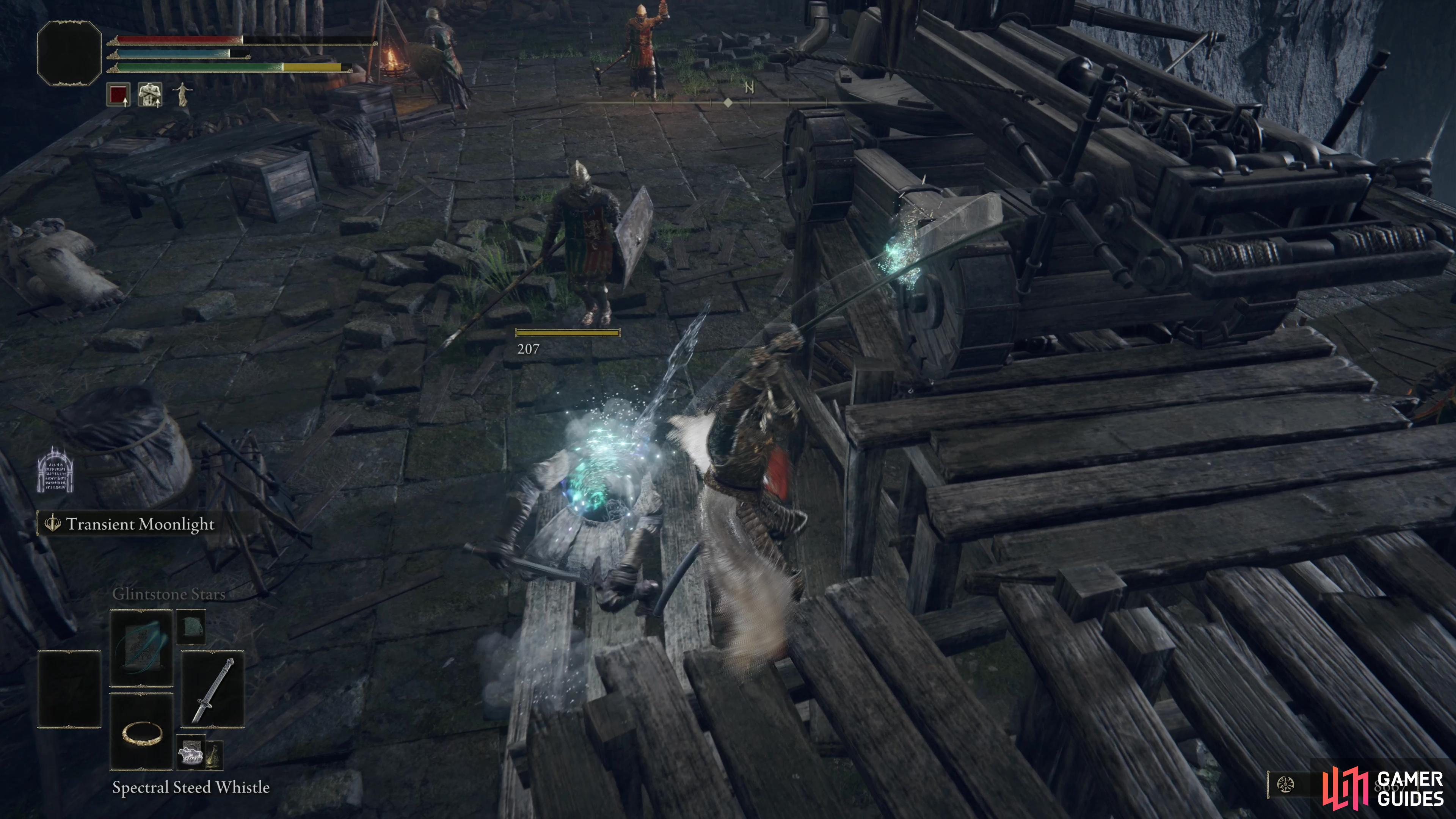 Deal with an undead soldier operating a ballista to make clearing the bridge easier.