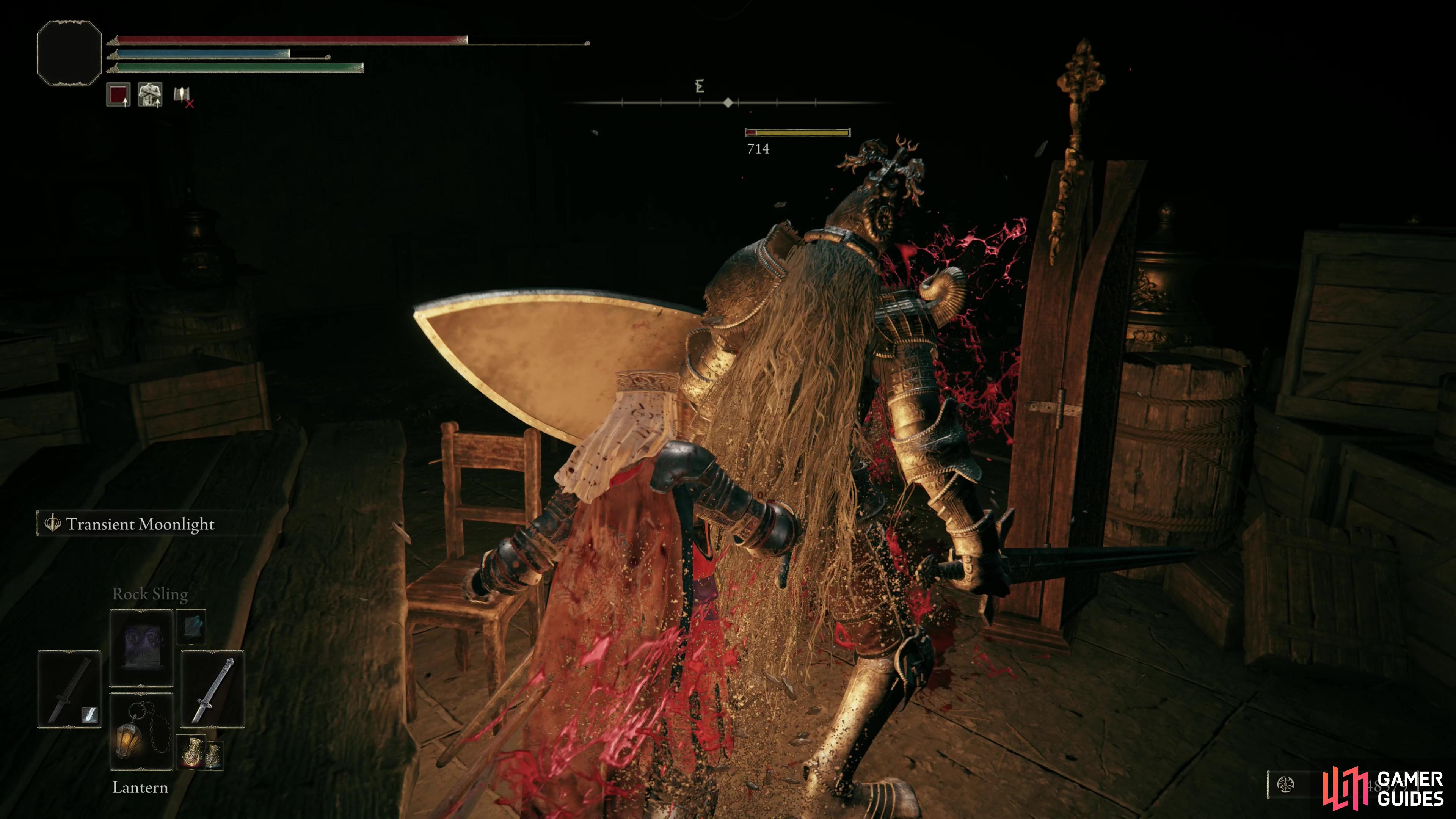 Defeat the Banished Knight - on subsequent visits you can backstab him,