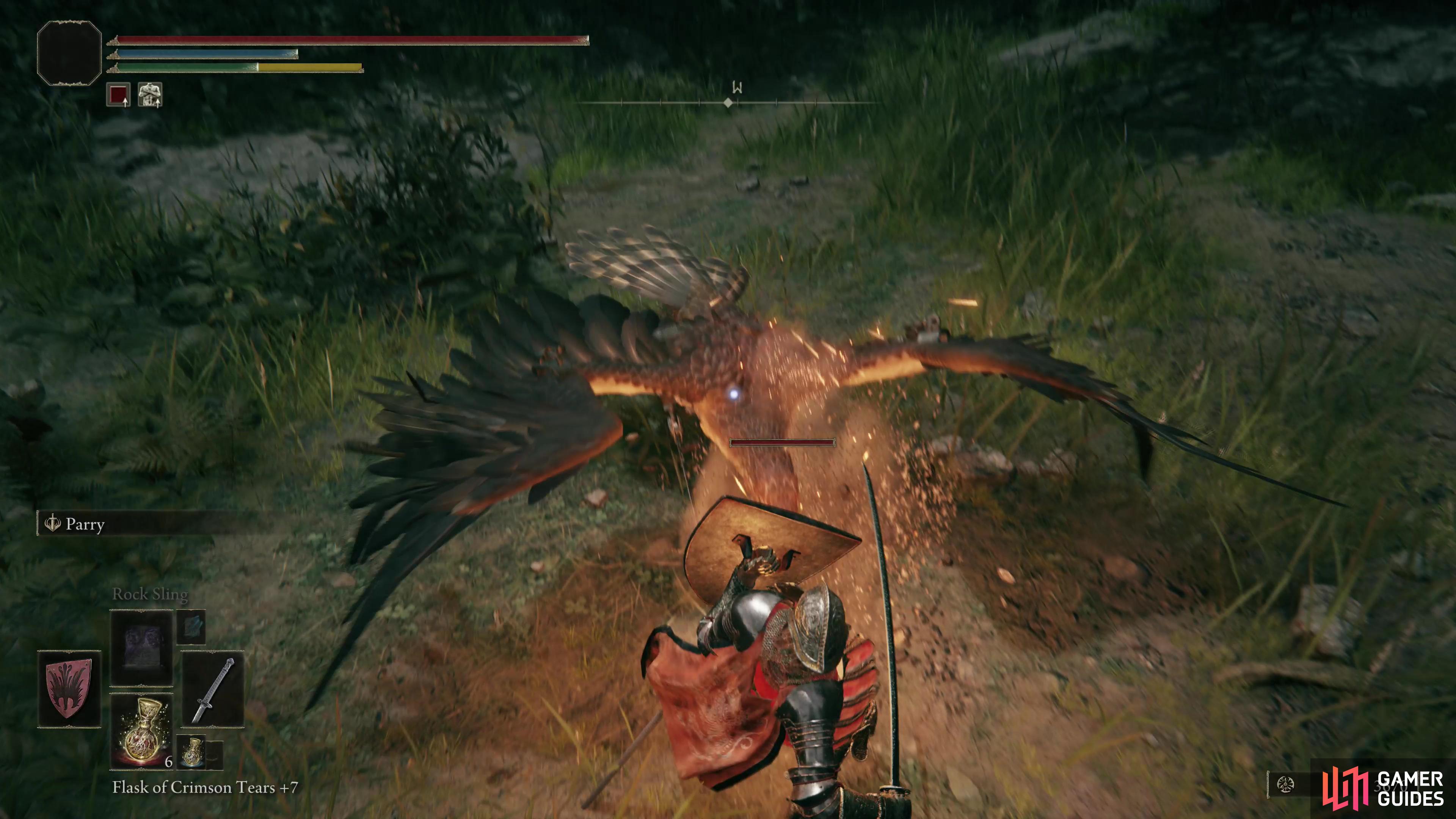 Bladed Talon Eagles make their unwelcome appearance on the cliffs outside of Stormveil Castle.