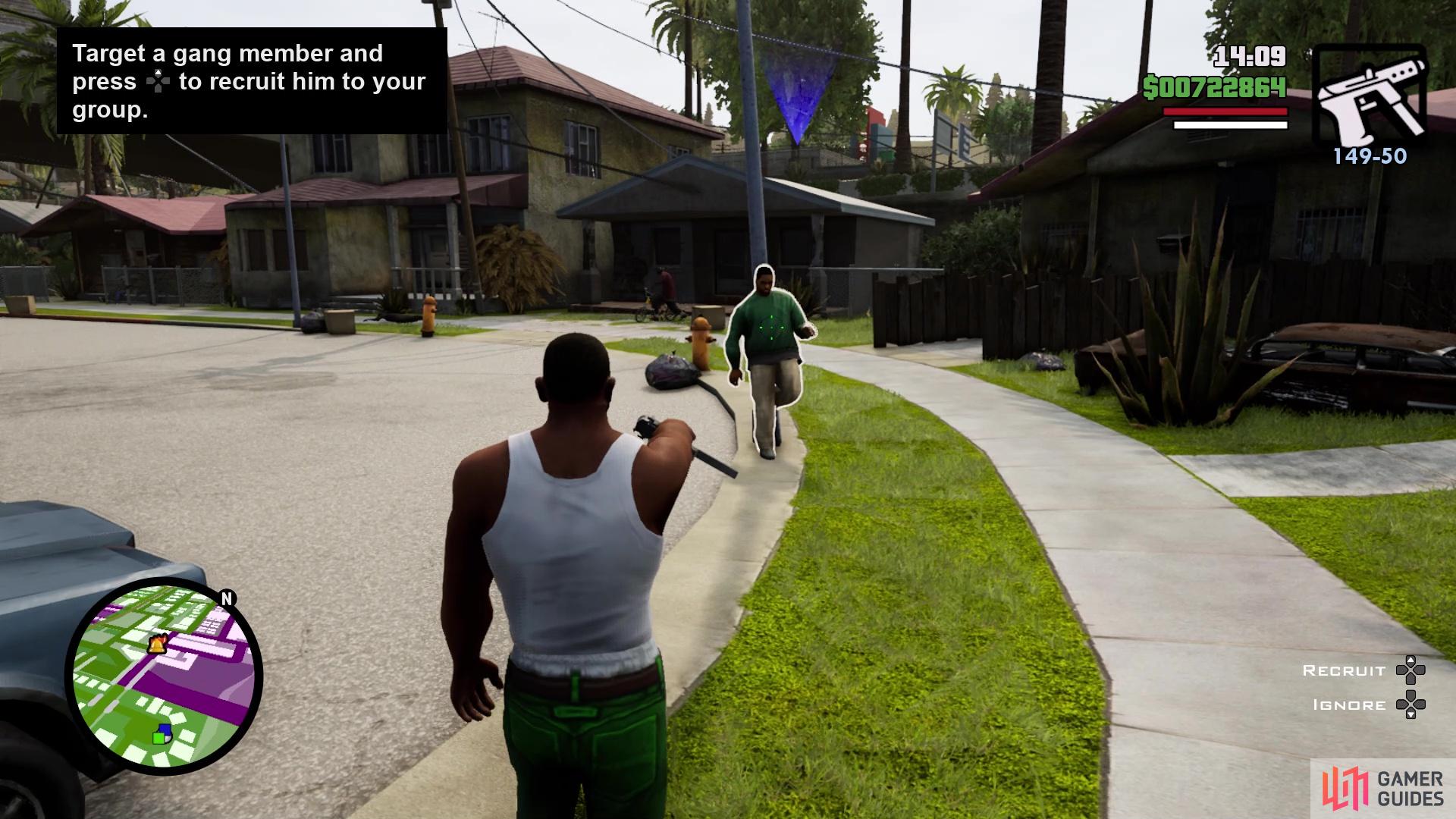 How to recruit gang members in GTA San Andreas and raise respect