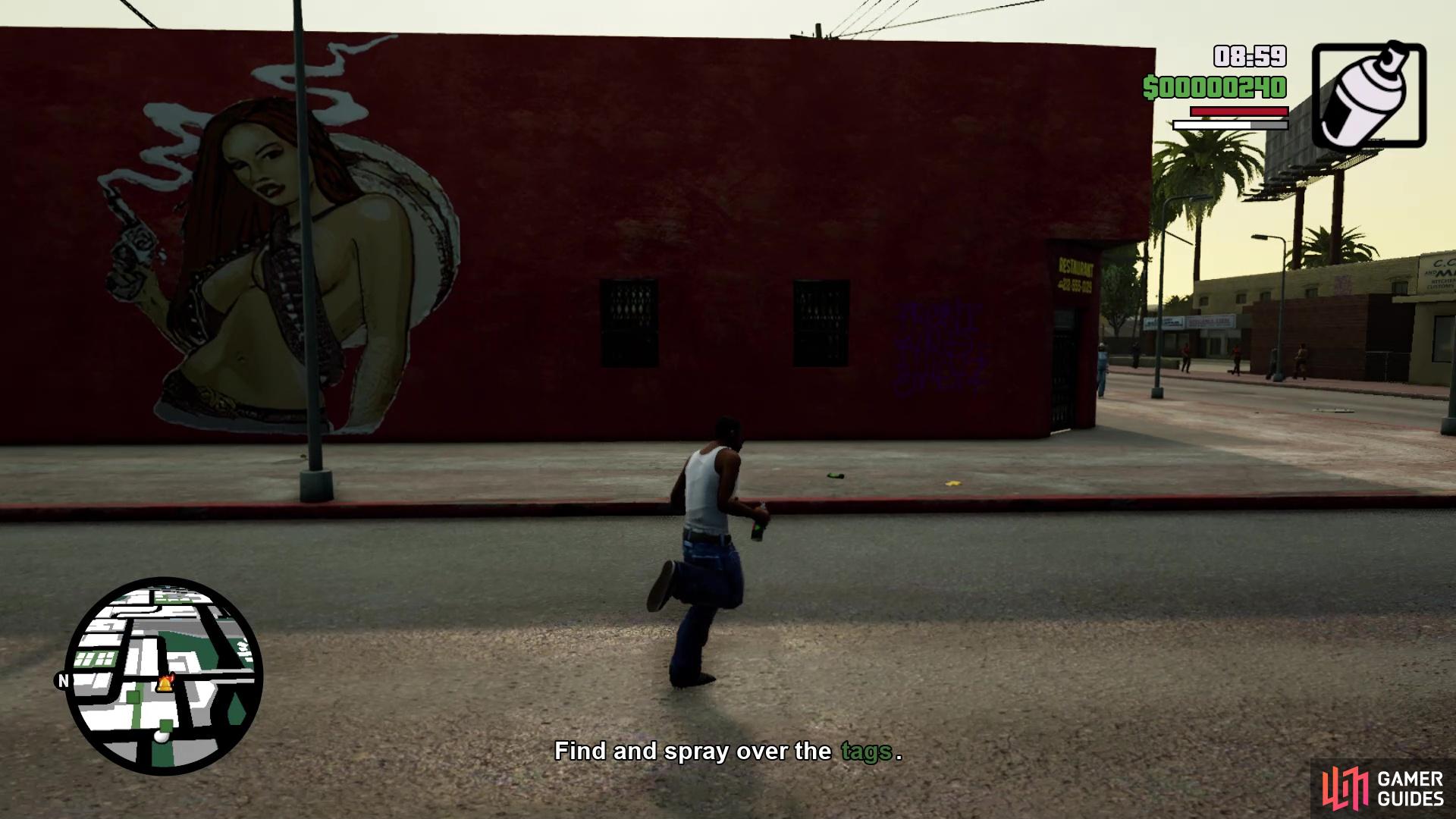 After being dropped off in the second area, you will find the fourth Tag on this building