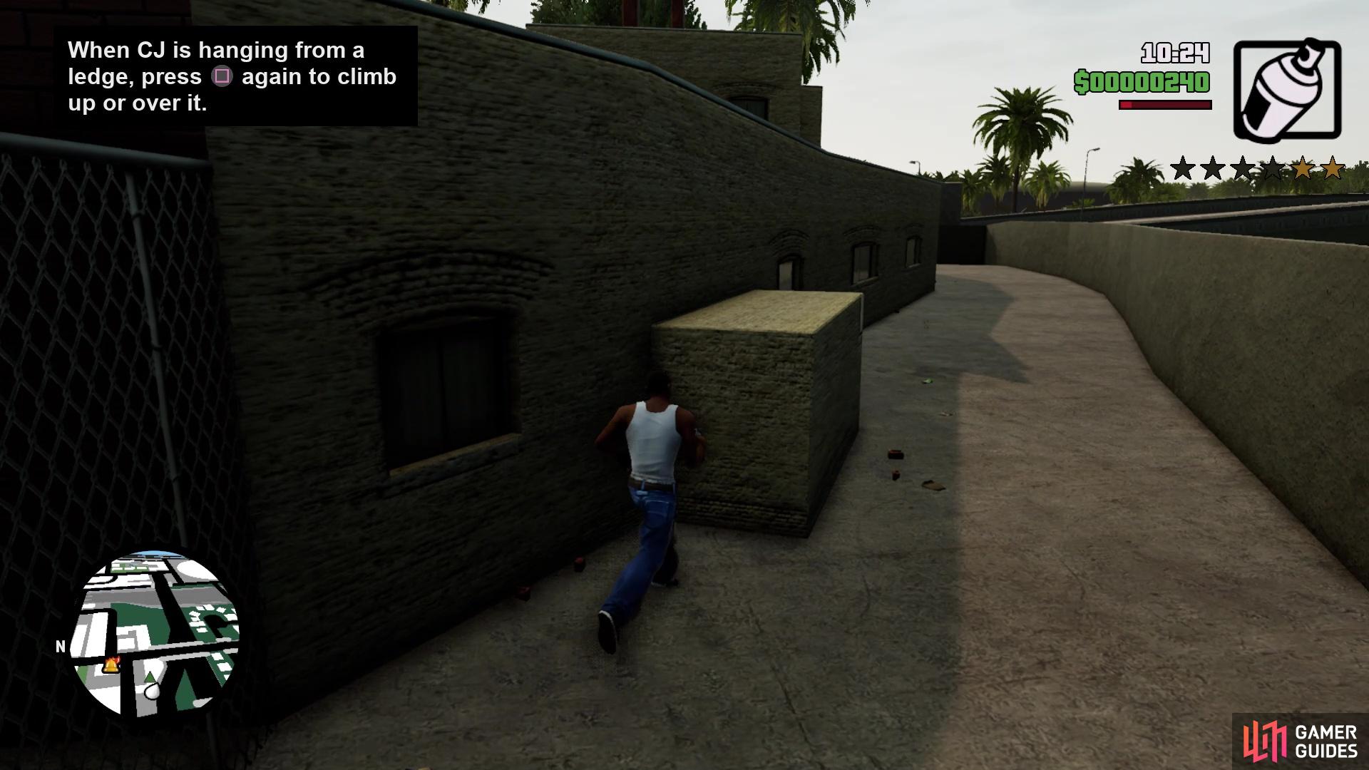 Use this little piece to get onto the roof