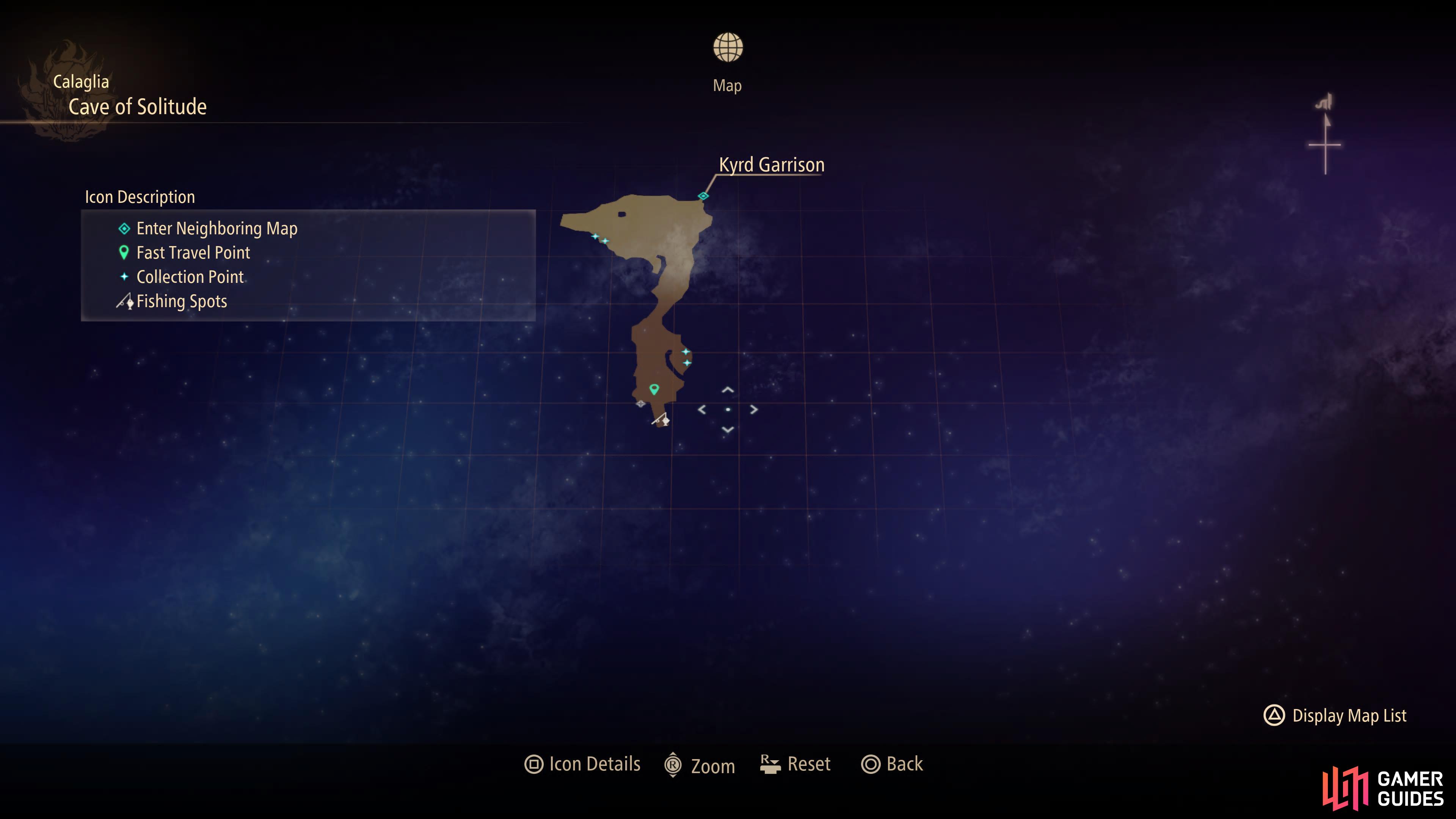 Make your way to Calaglia's Cave of Solitude