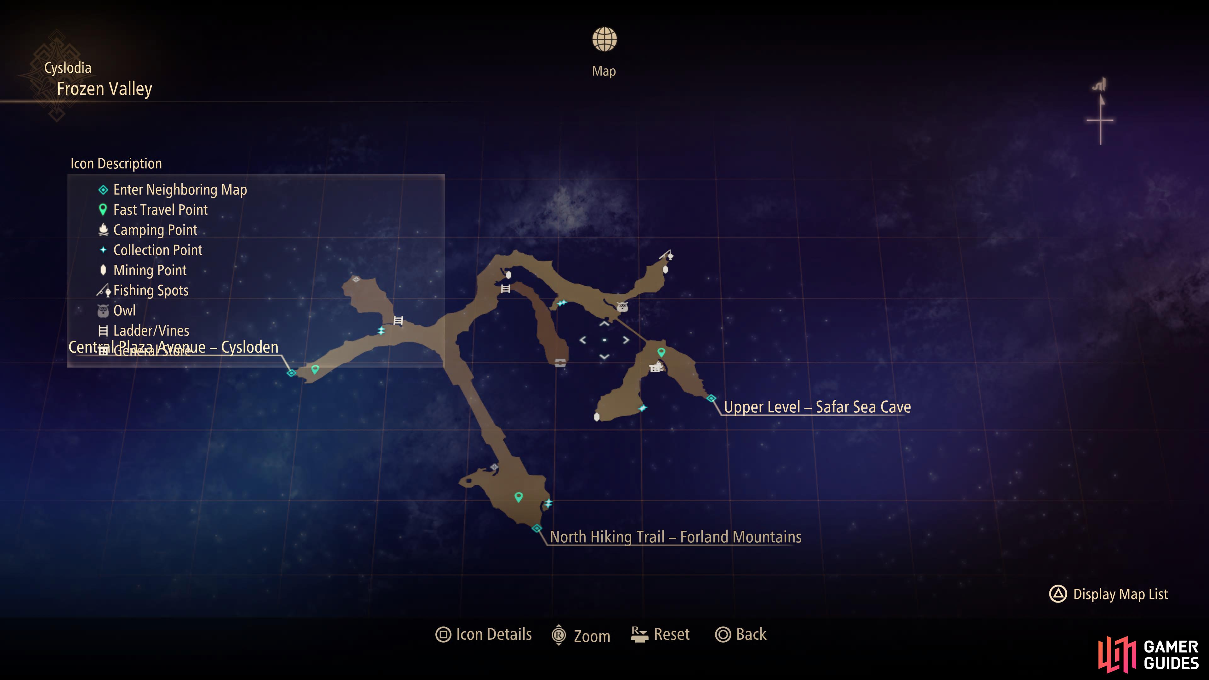 Make your way to the Frozen Valley in Cyslodia