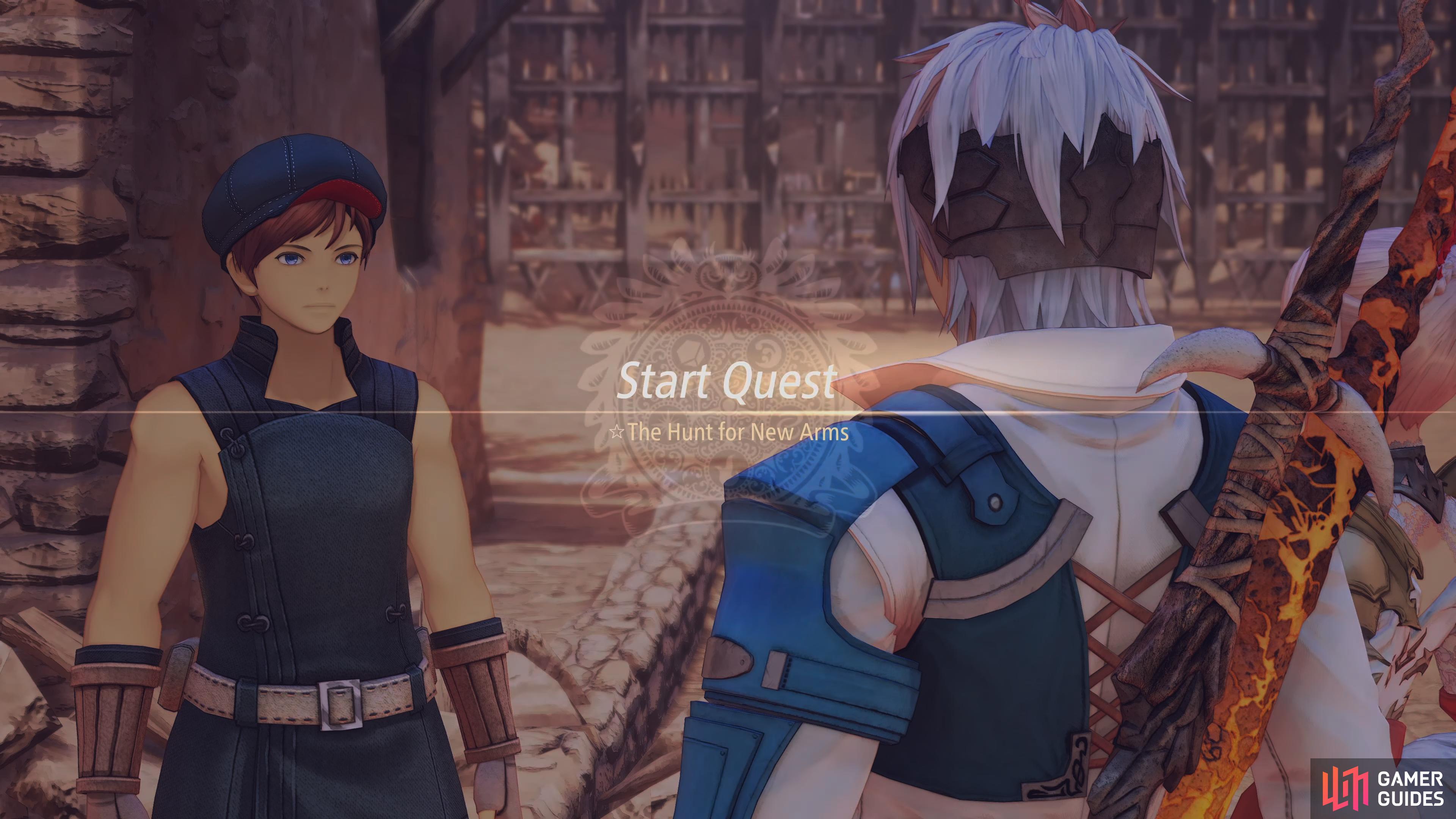 Be sure to pick up the two new Sub-Quests