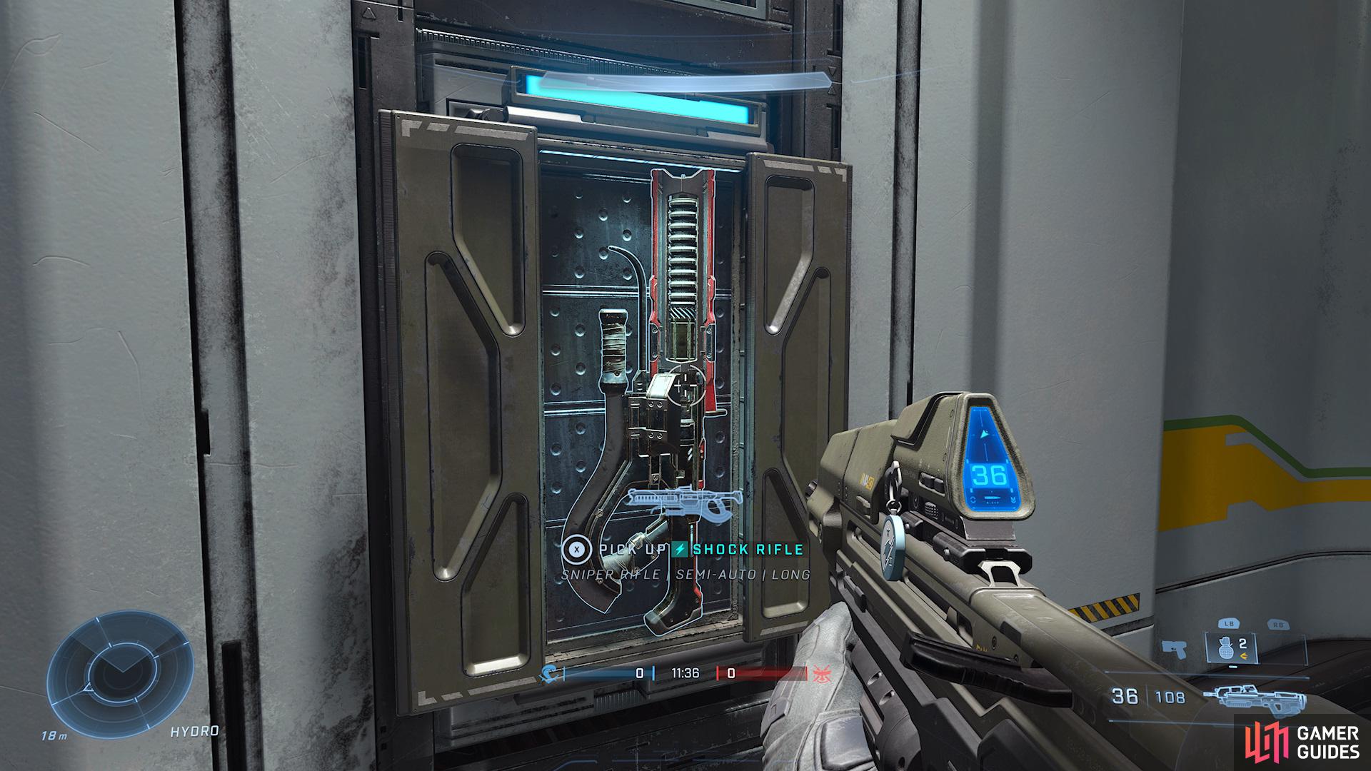 The Energy Rifle can be found in the Hydro Area