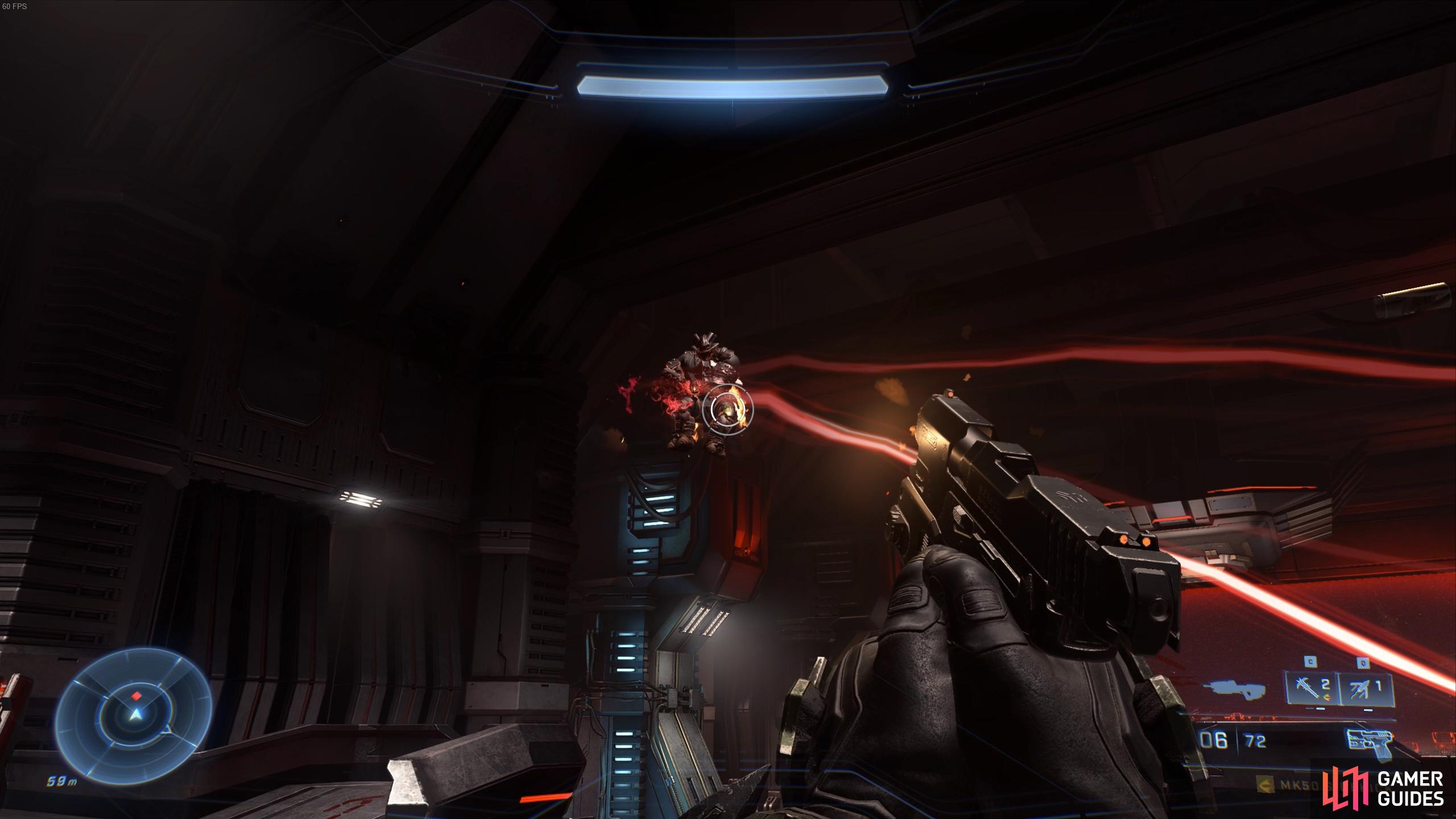 Focus on killing the flyting Brute with the Ravager at the bridge of the ship.