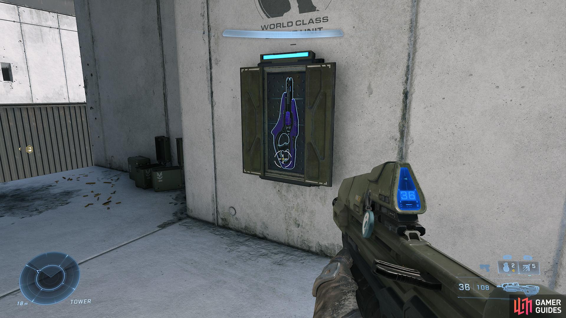 The Pulse Carbine can be found on the tunnel. 