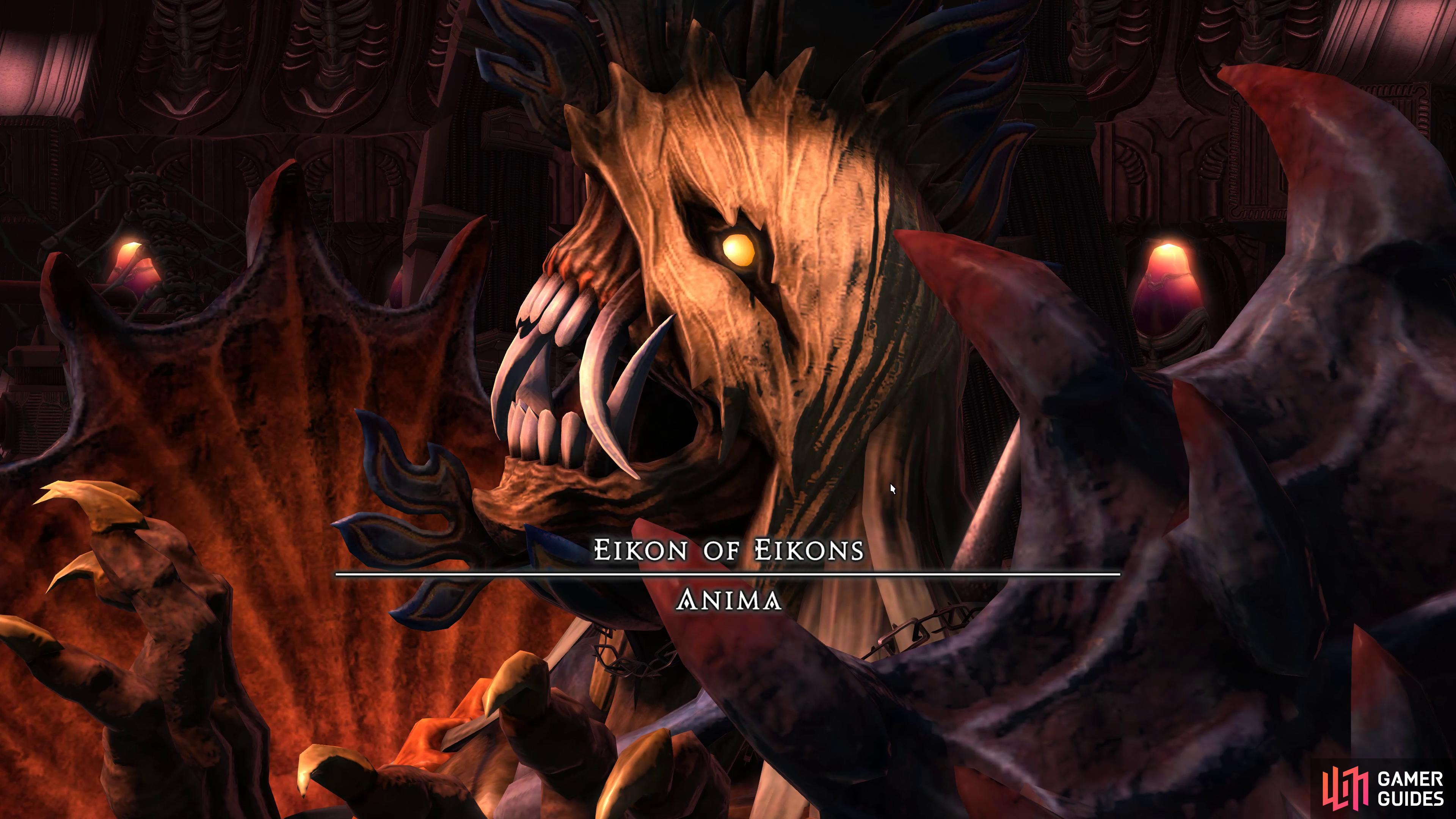 Anima is the final boss of the Tower of Babil.