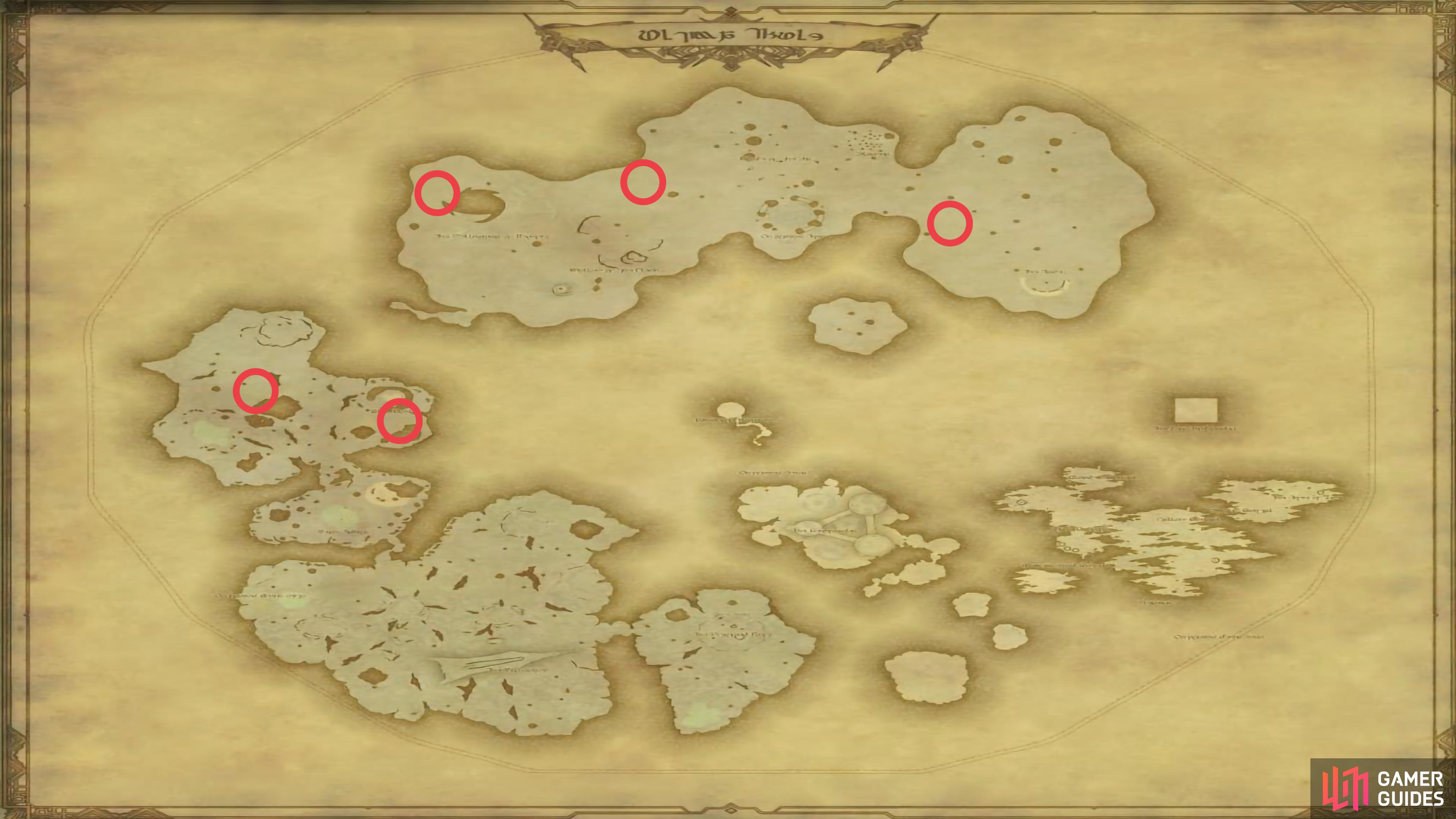 Level Cheater Spawn Locations.