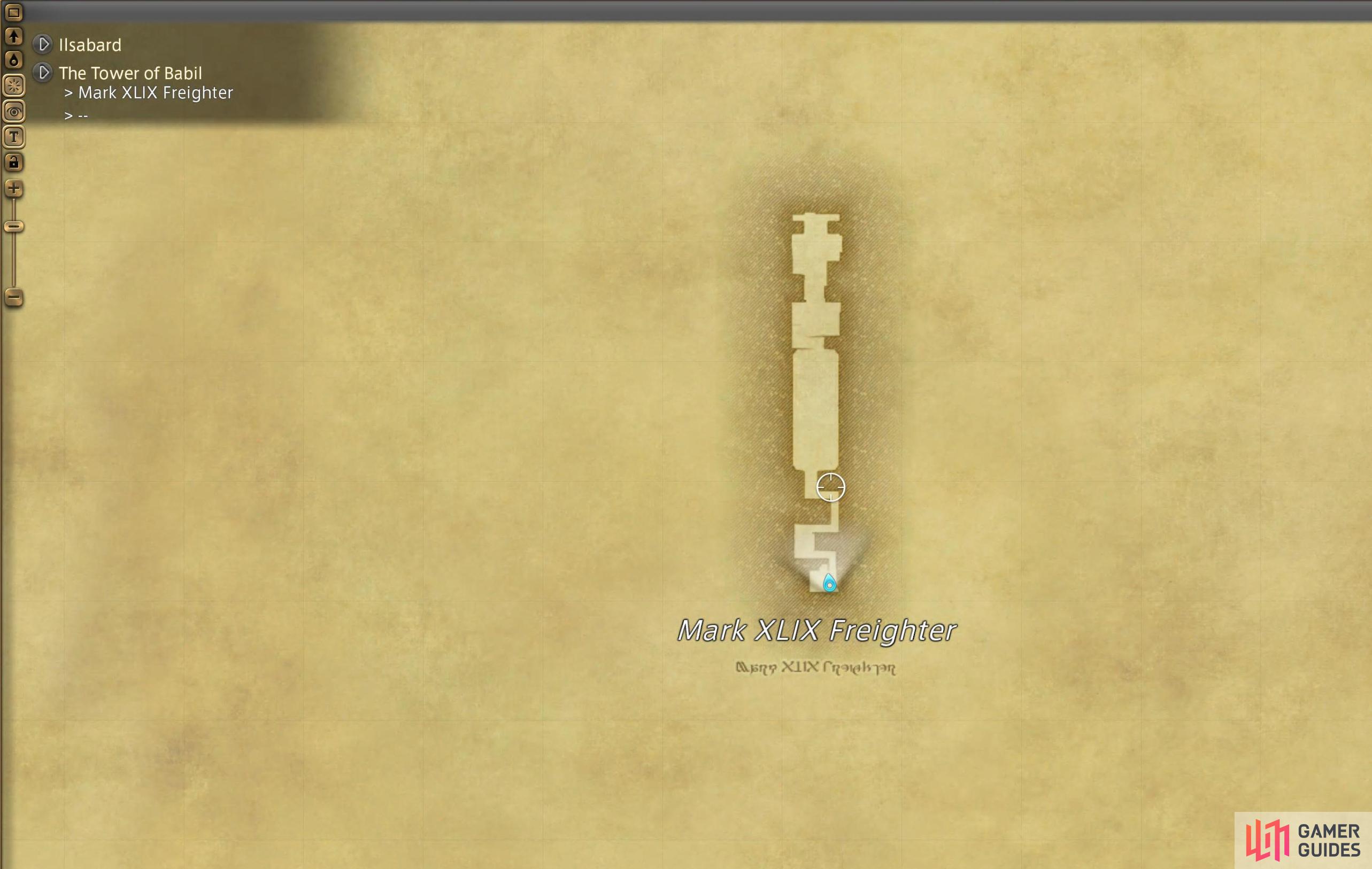 Map 1/5 for the Tower of Babil