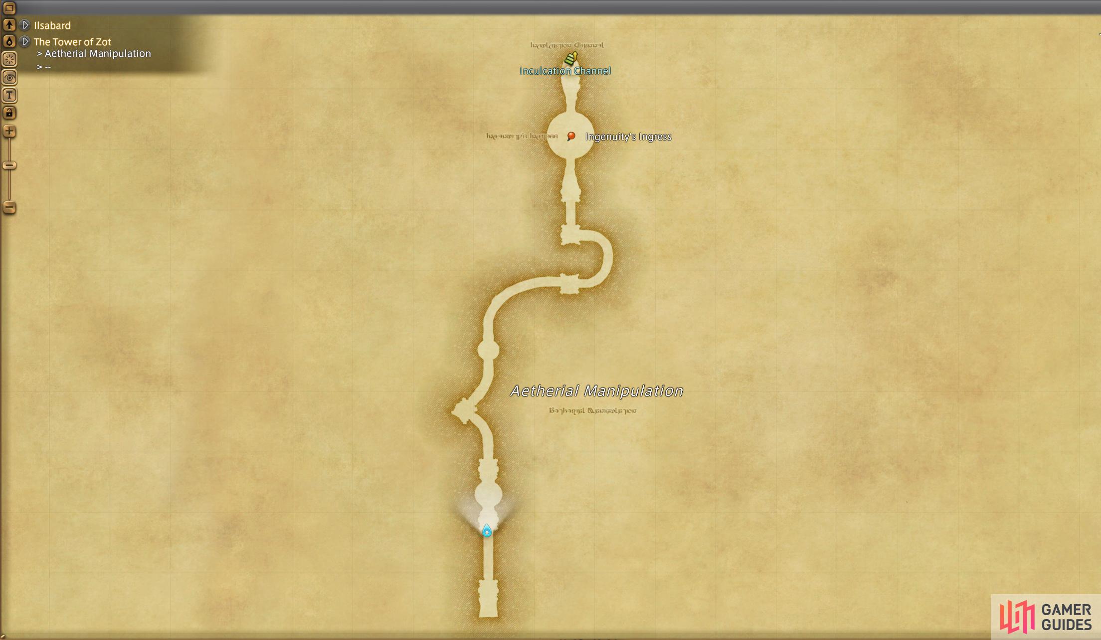 Map 1/3 for Tower of Zot