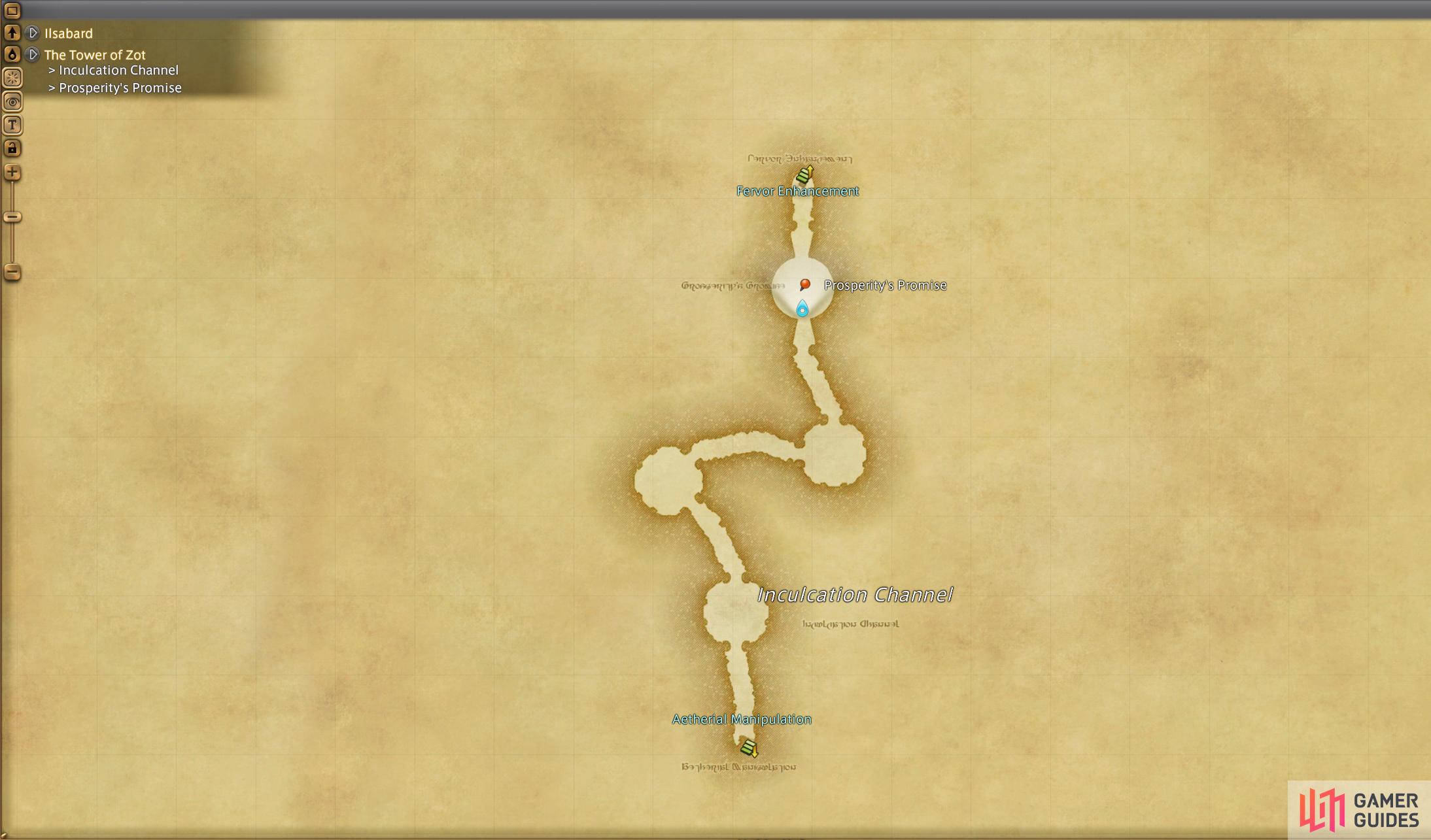 map 2/3 for Tower of Zot
