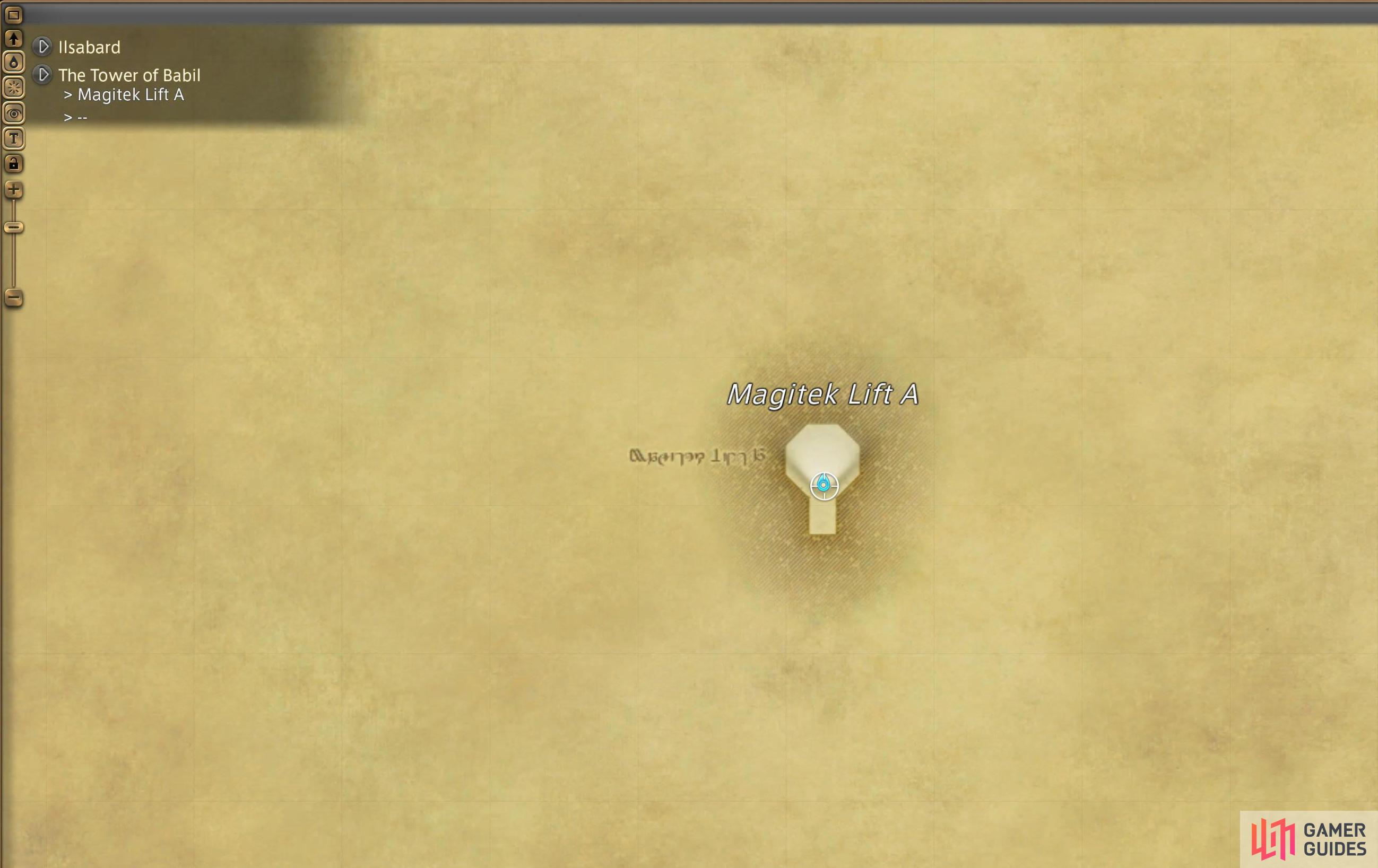 Map 3/5 for the Tower of Babil