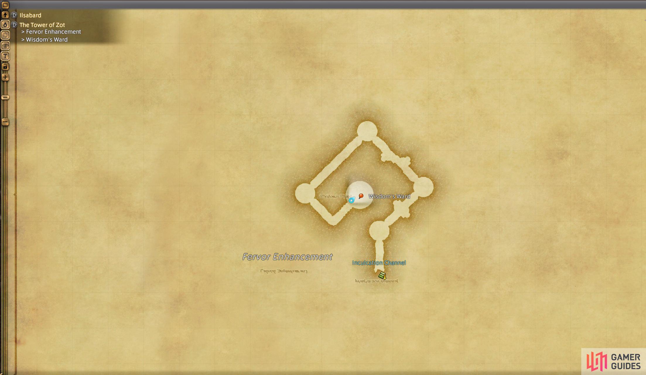 map 3/3 for Tower of Zot.