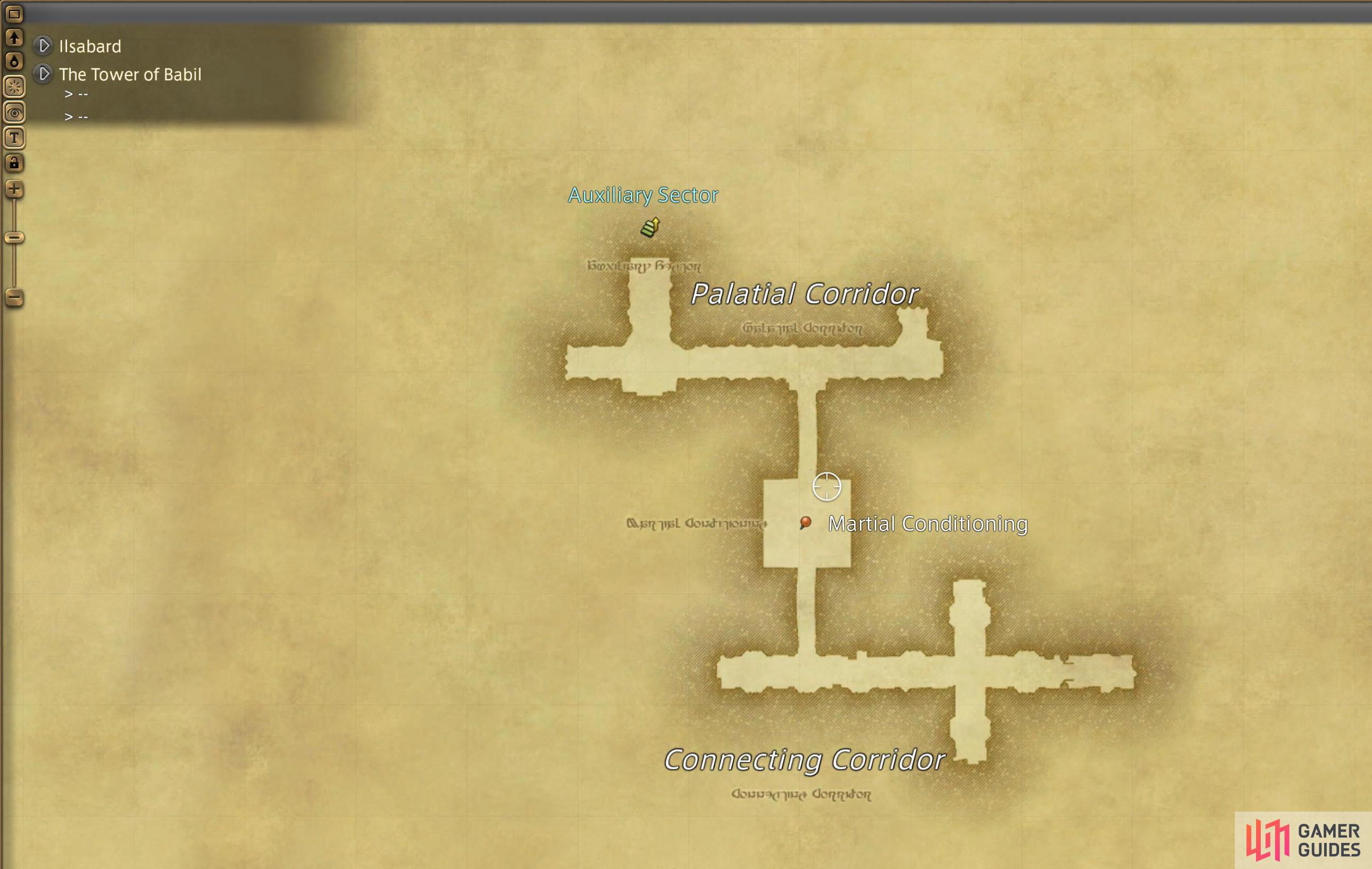 Map 4/5 for the Tower of Babil