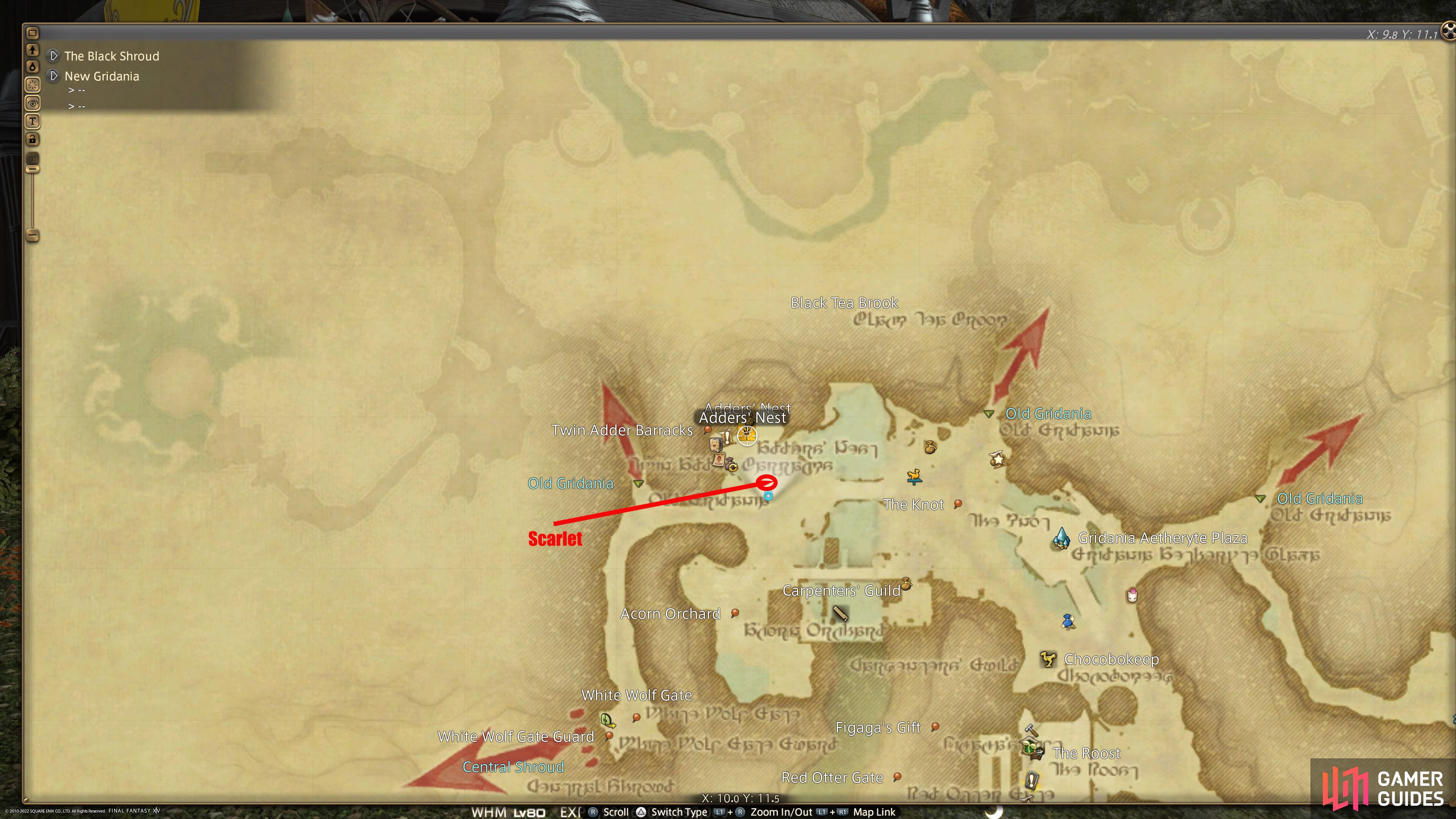 You can find the Twin Adders Command to the west of the main Gridania Aetheryte.