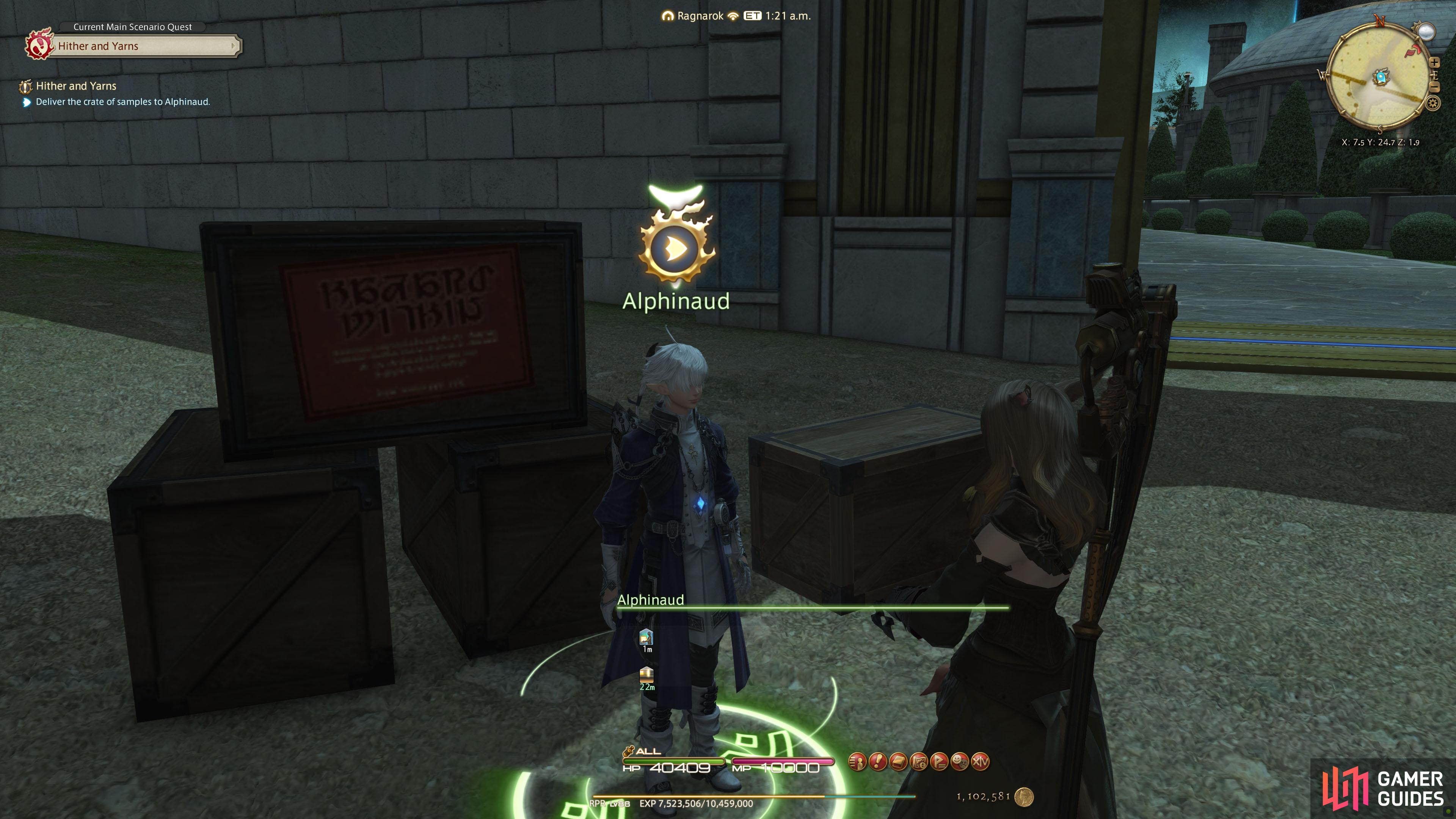 Deliver it to Alphinaud