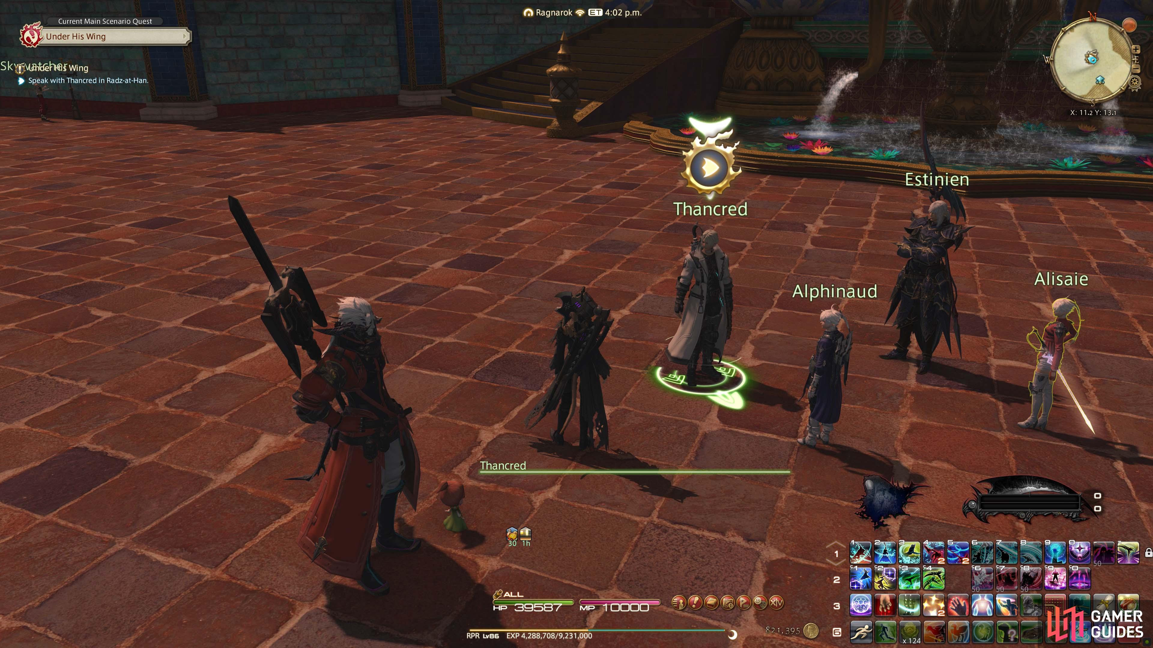 Thancred Location.