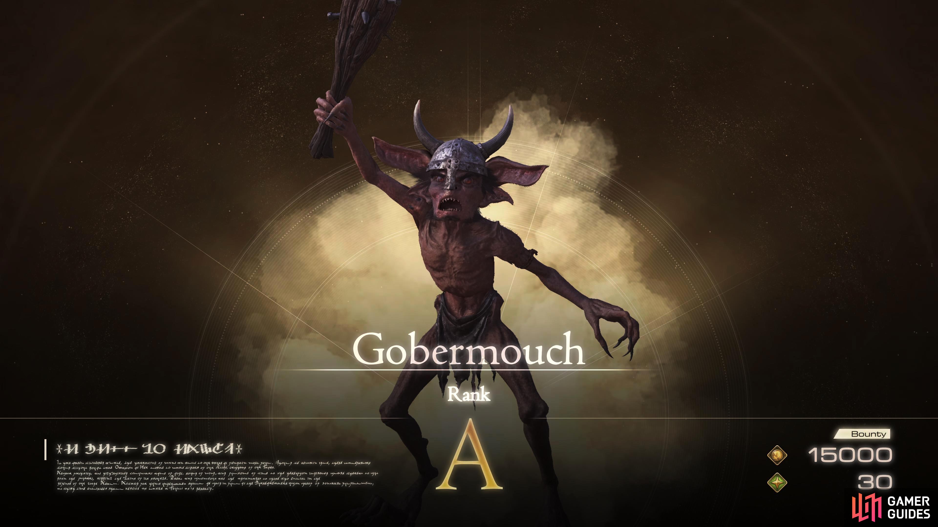 Gobermouch is a small goblin found in the town of !Eistla, Waloed