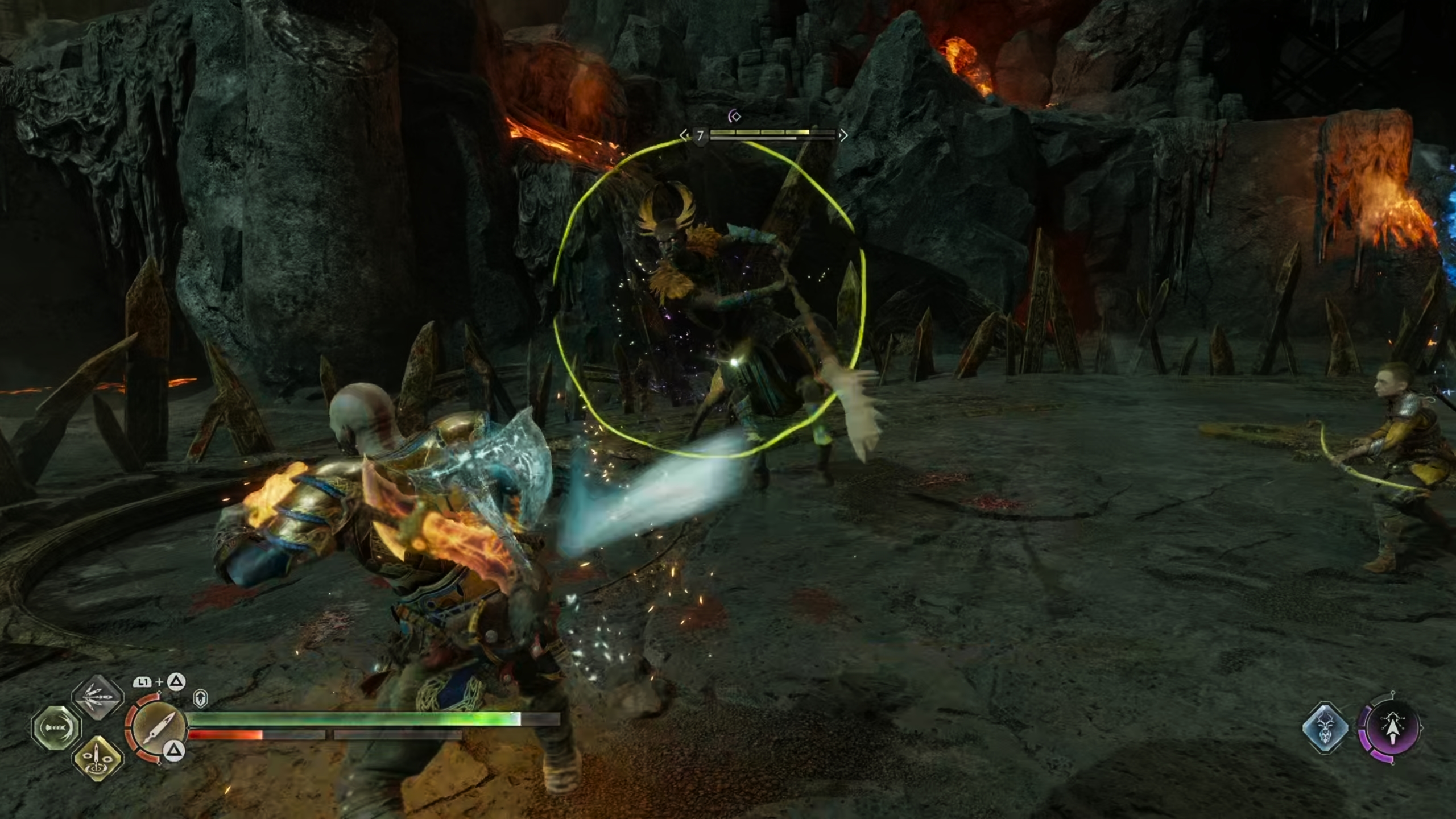 The most common attack that the Fierce Stalker uses is a sweeping melee combo.