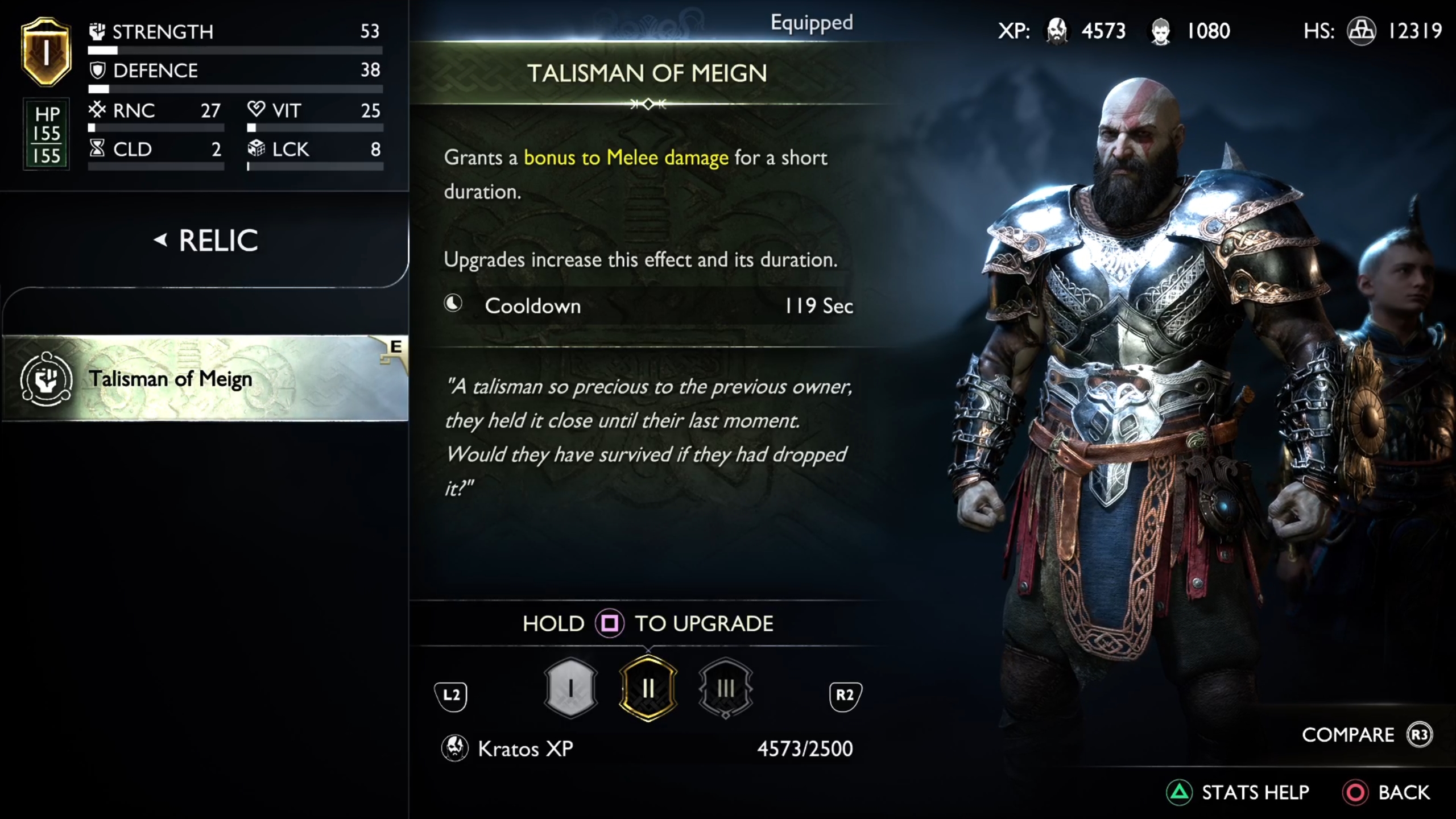 Odin (Fight 2) Level 1 No Upgrades Starter Gear Only No Relic or