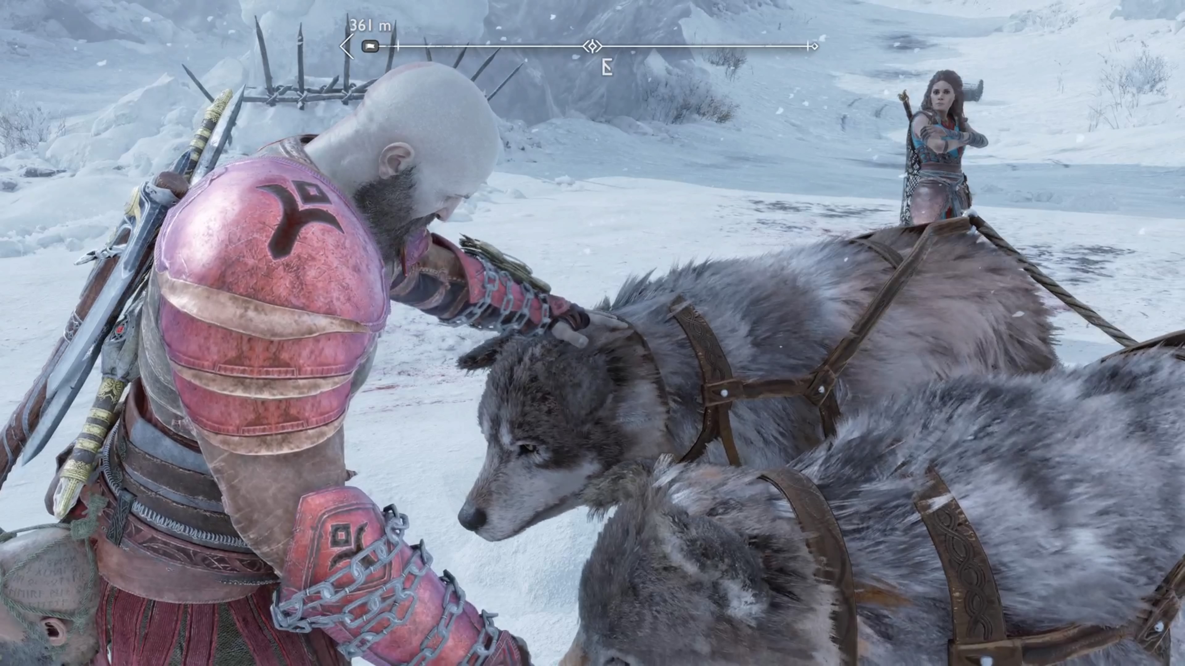Return to the wolves after beating the boss for a touching moment