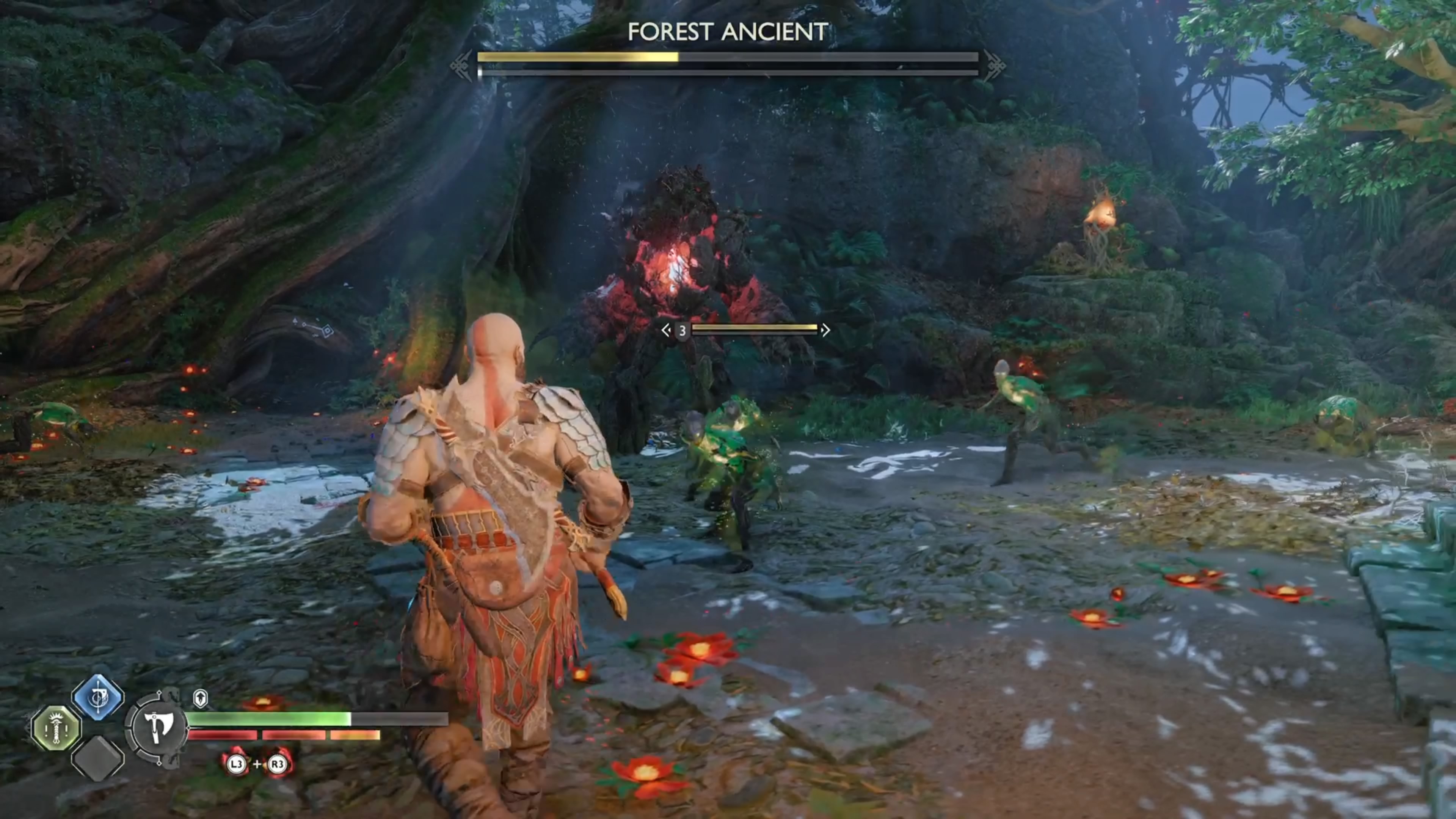 Forest Ancient Boss Fight in Vanaheim - Strategies - Bosses | God of ...