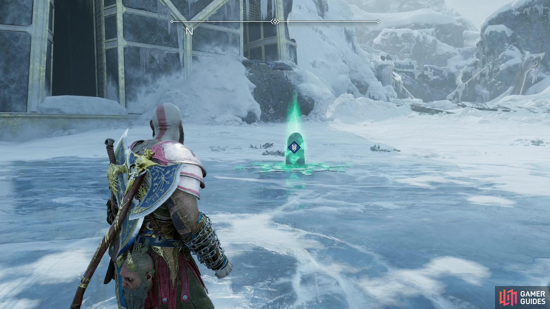 You can find a Berserker Gravestone on the ice north of Tyr's Temple,