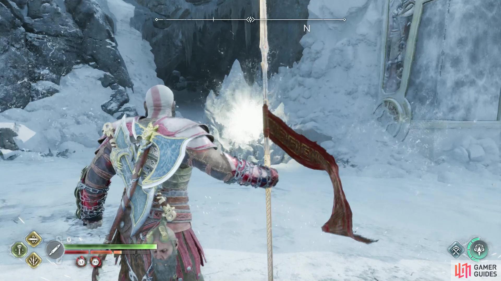 Destroy some ice with the Draupnir Spear,