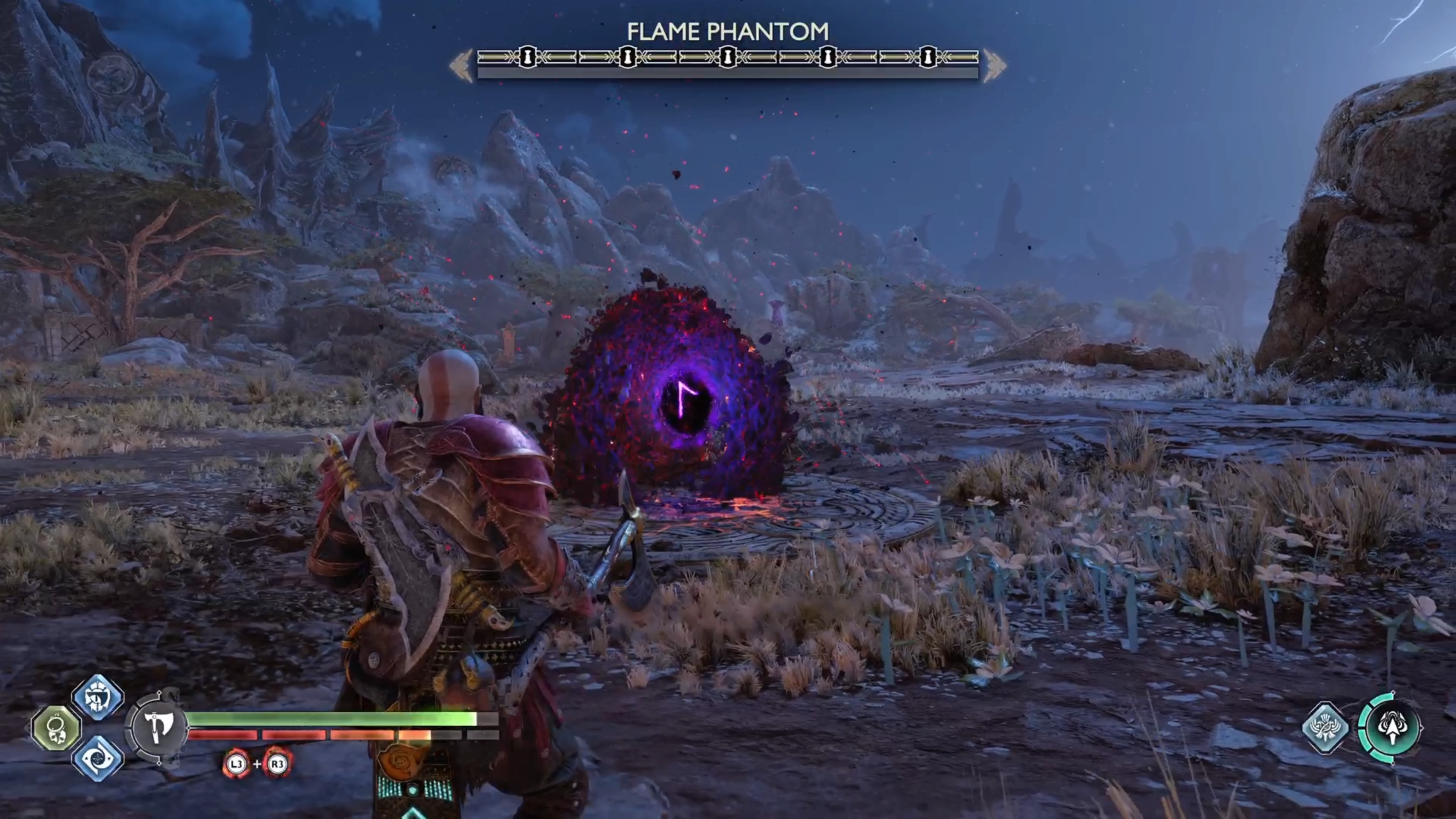 The orb will be the Flame Phantom's weak spot