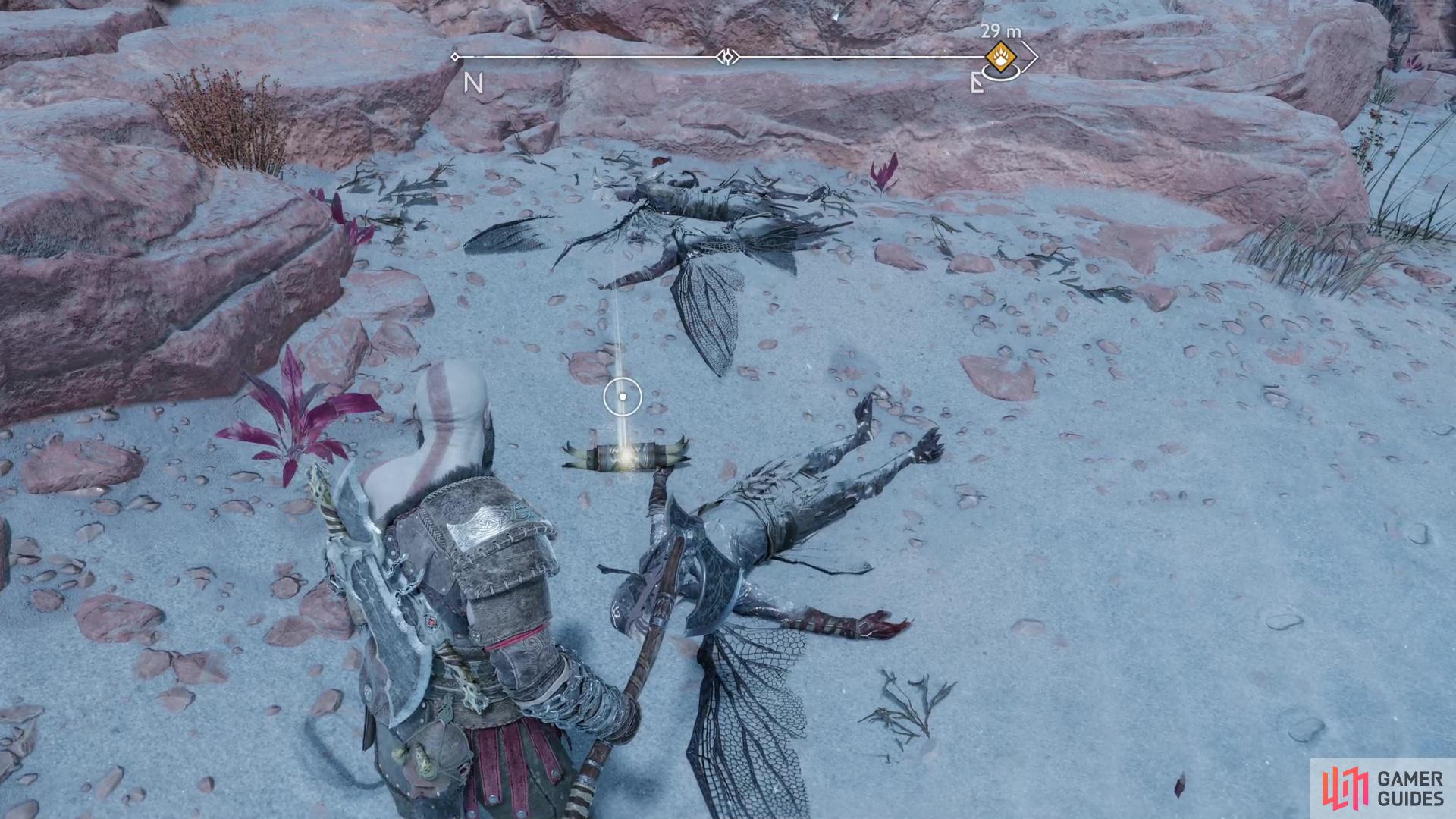 You'll see the Vulture's Gold map next to some dead Dark Elves.