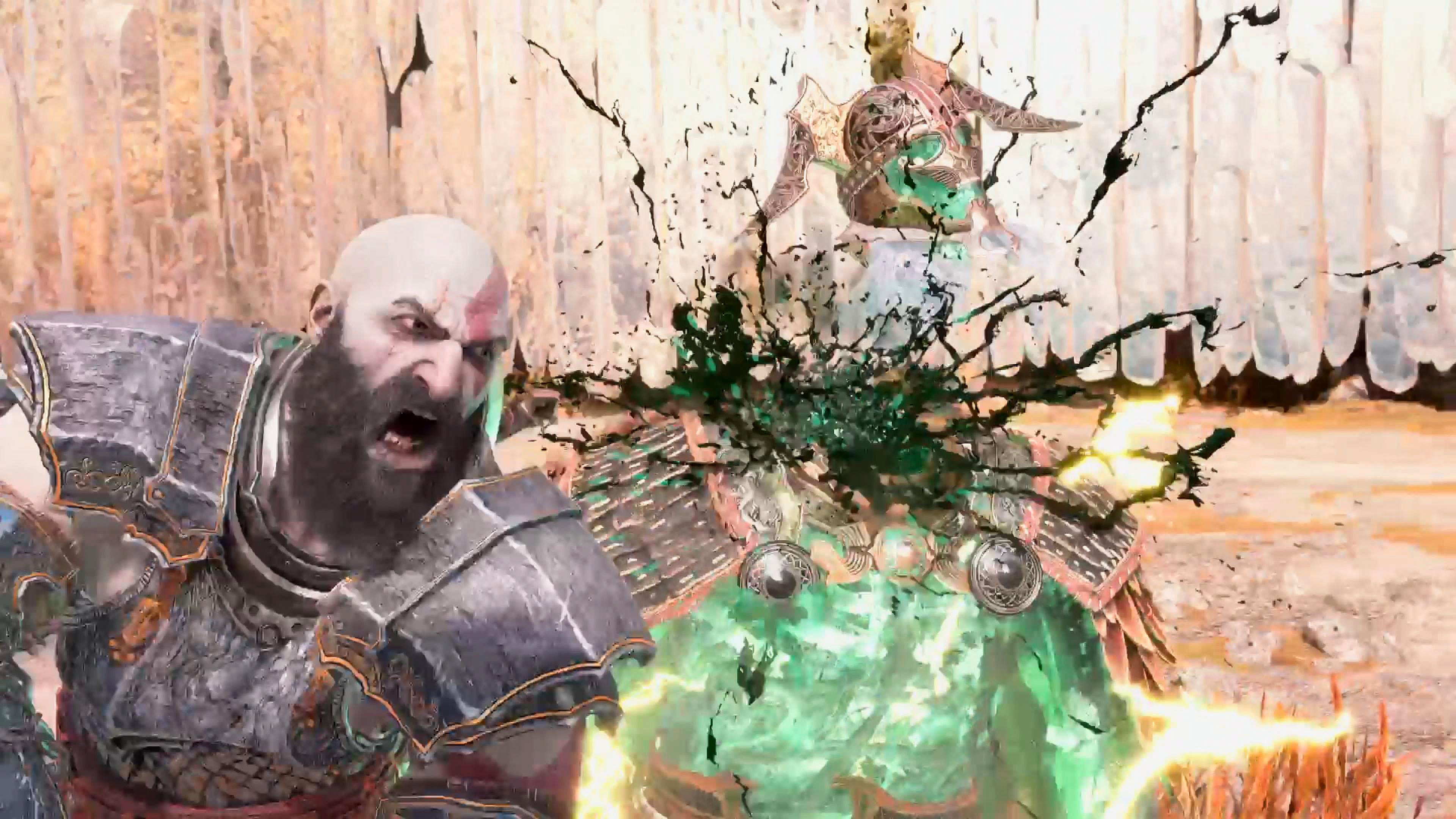 When Beigadr's health is depleted, finish him off the only way Kratos knows how.