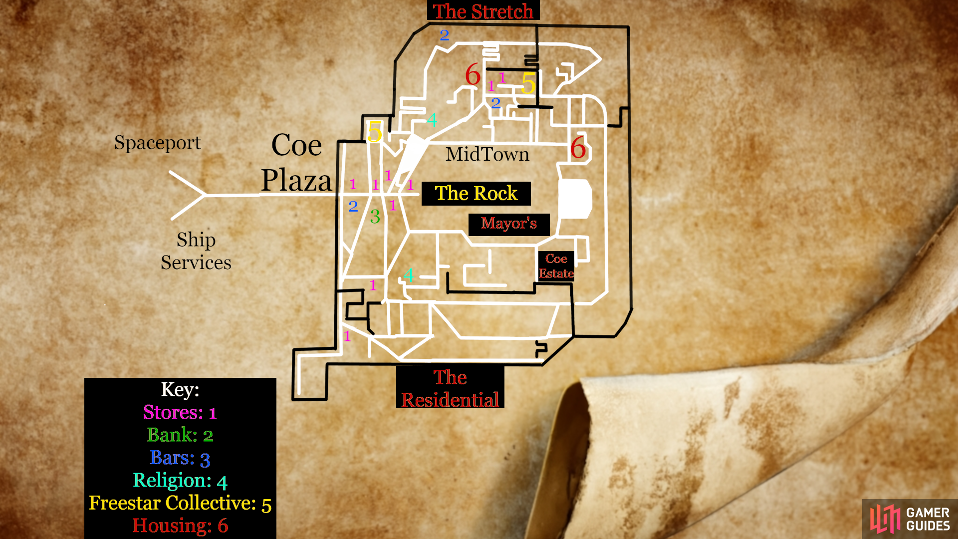 Neon City Map Starfield