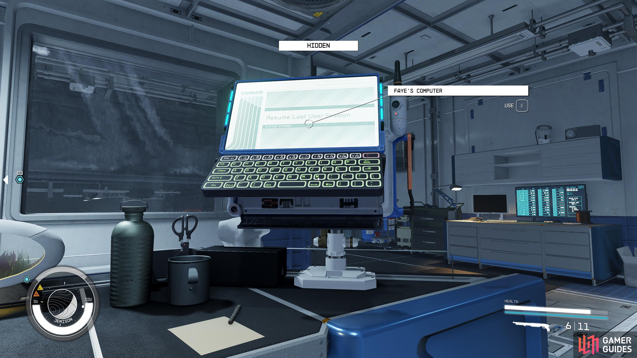 Upload the Overseer Program to Faye’s computer.