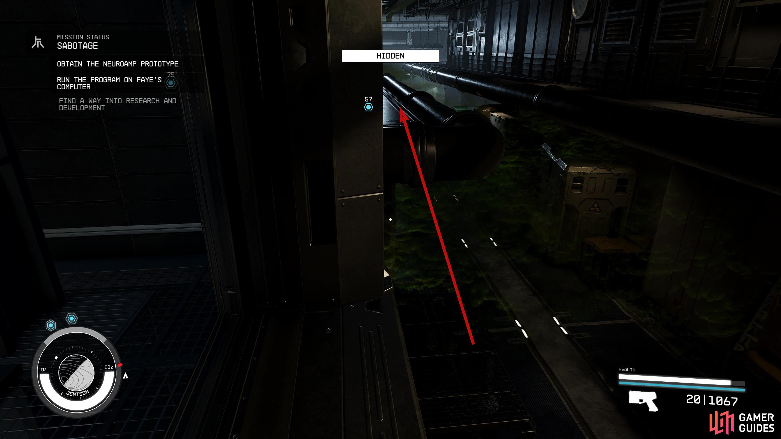Now, jump onto the pipes on your left which should get you past the guard.