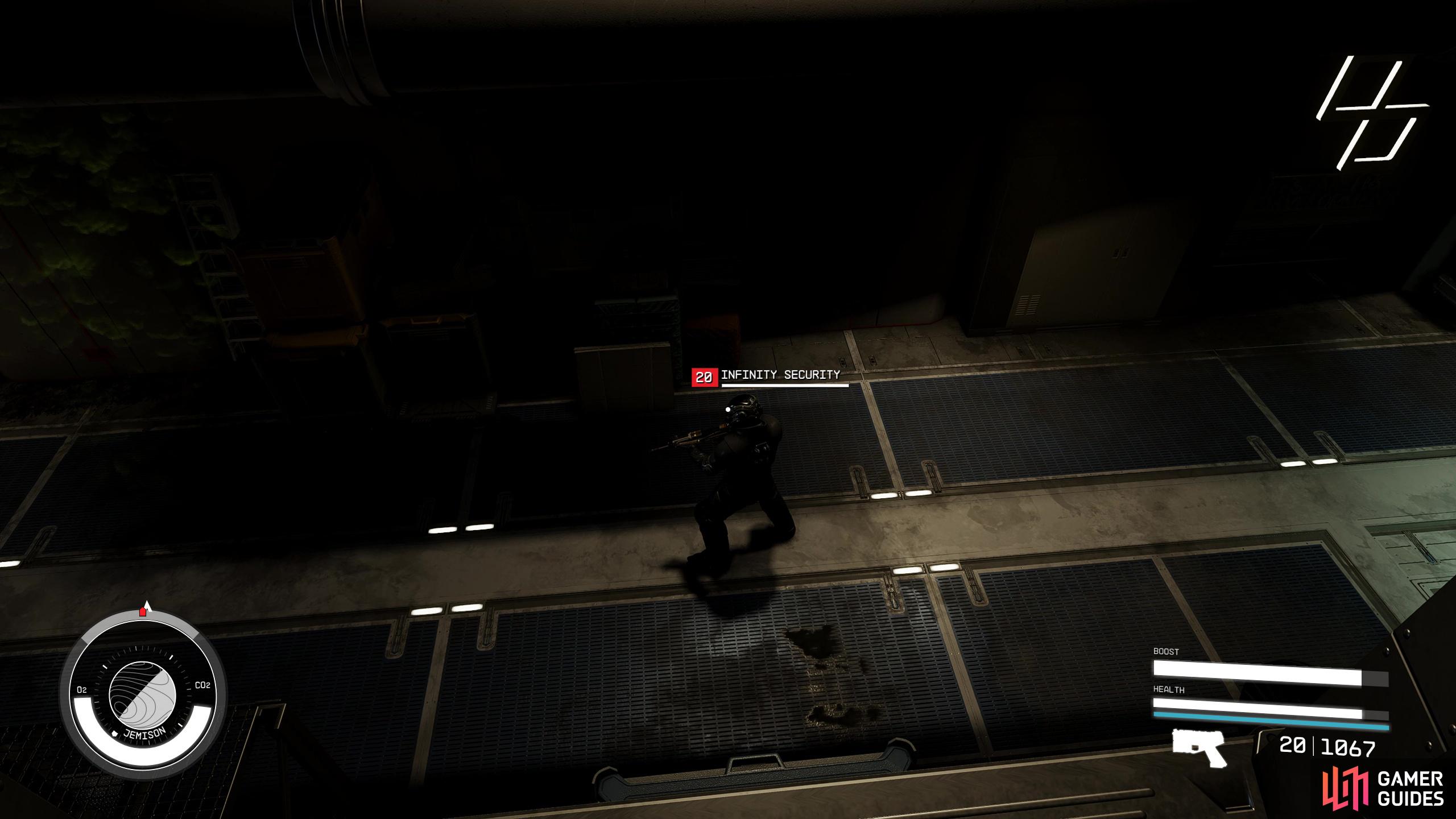 But be careful of the guard outside when you do.