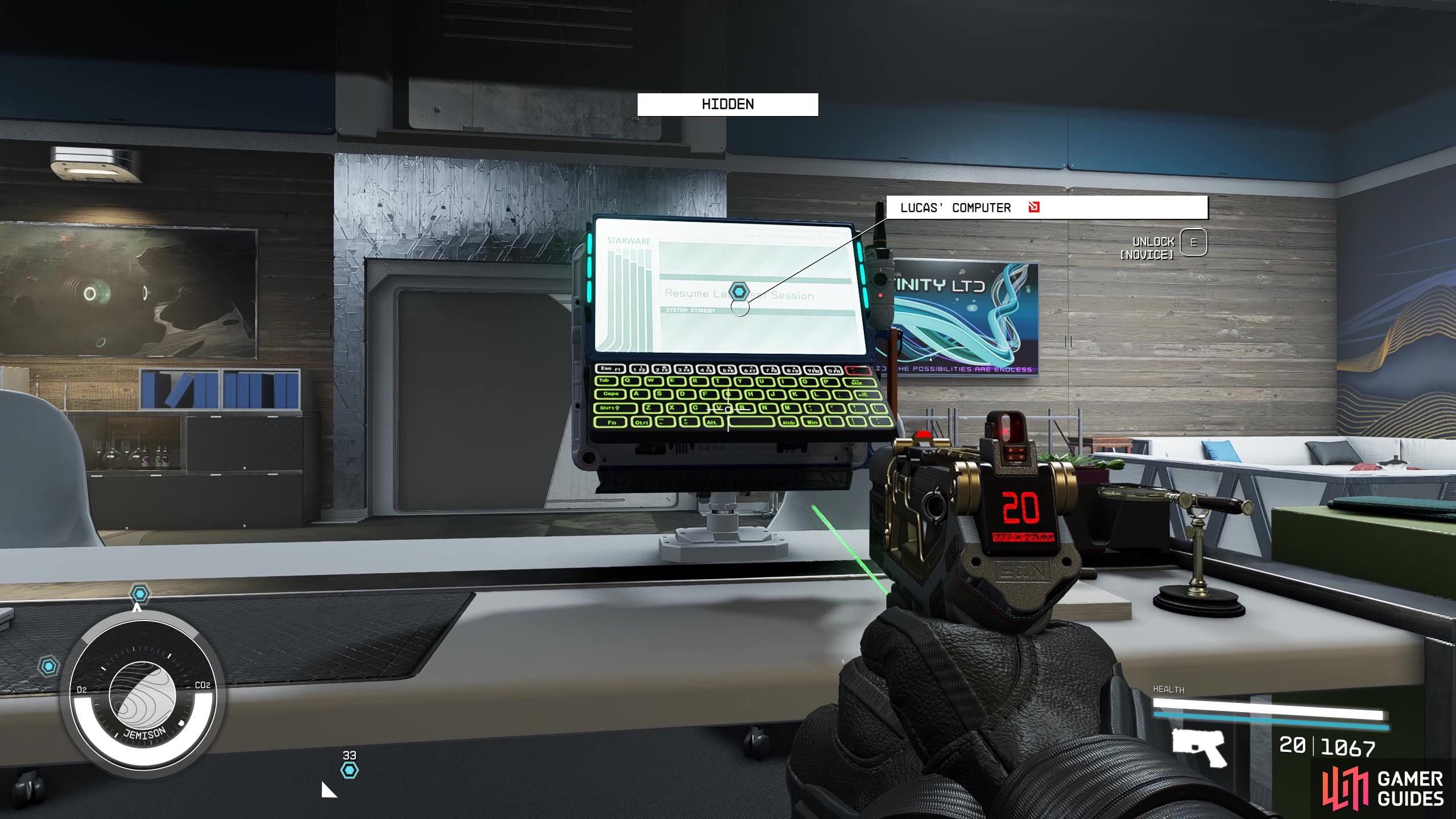 Hack Lucas’ computer.