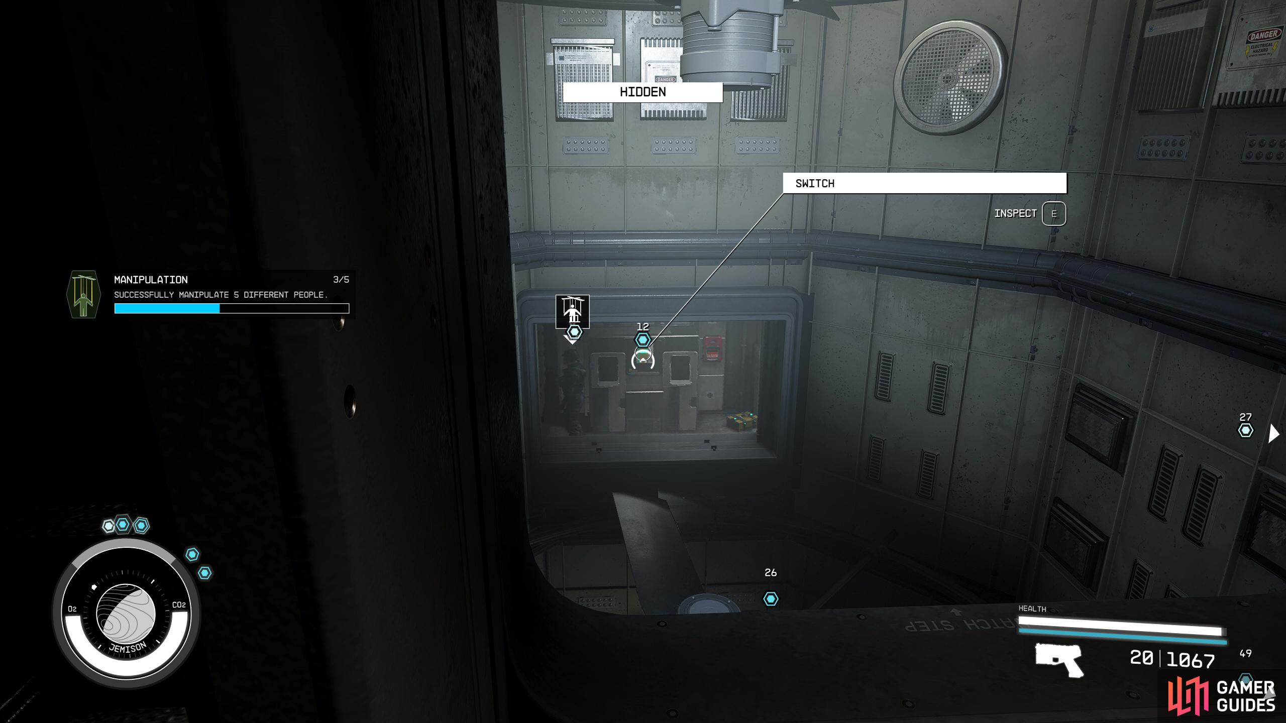 You can do this by telling them to hit the switch.