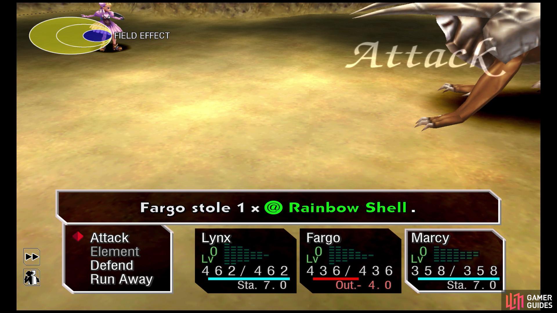 Your goal is to steal a Rainbow Shell.