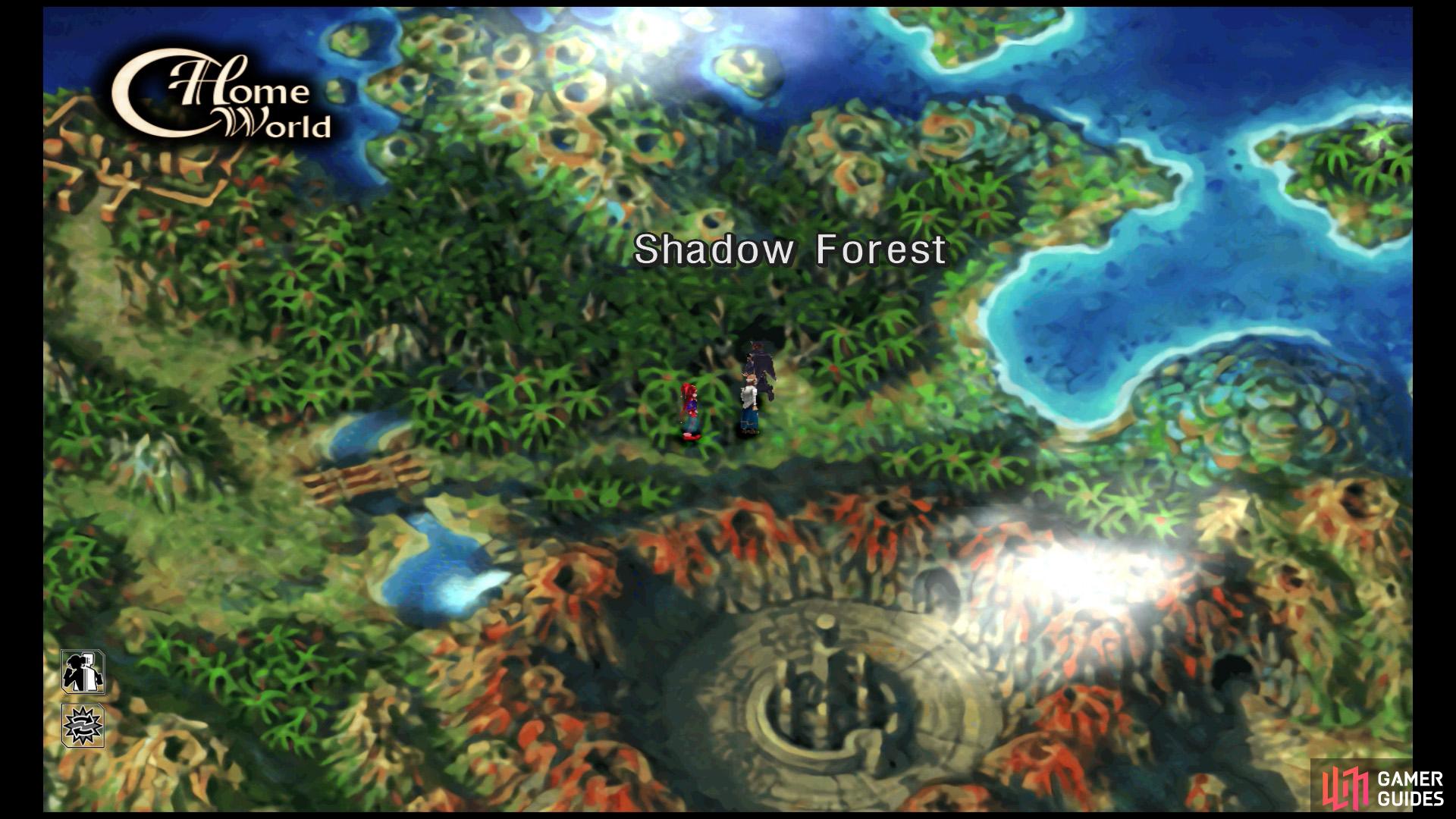 Enter Shadow Forest in Home World.