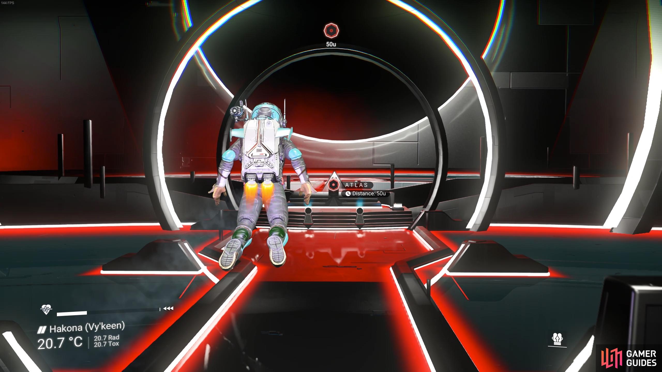 Speak with the Atlas Interface to leave.