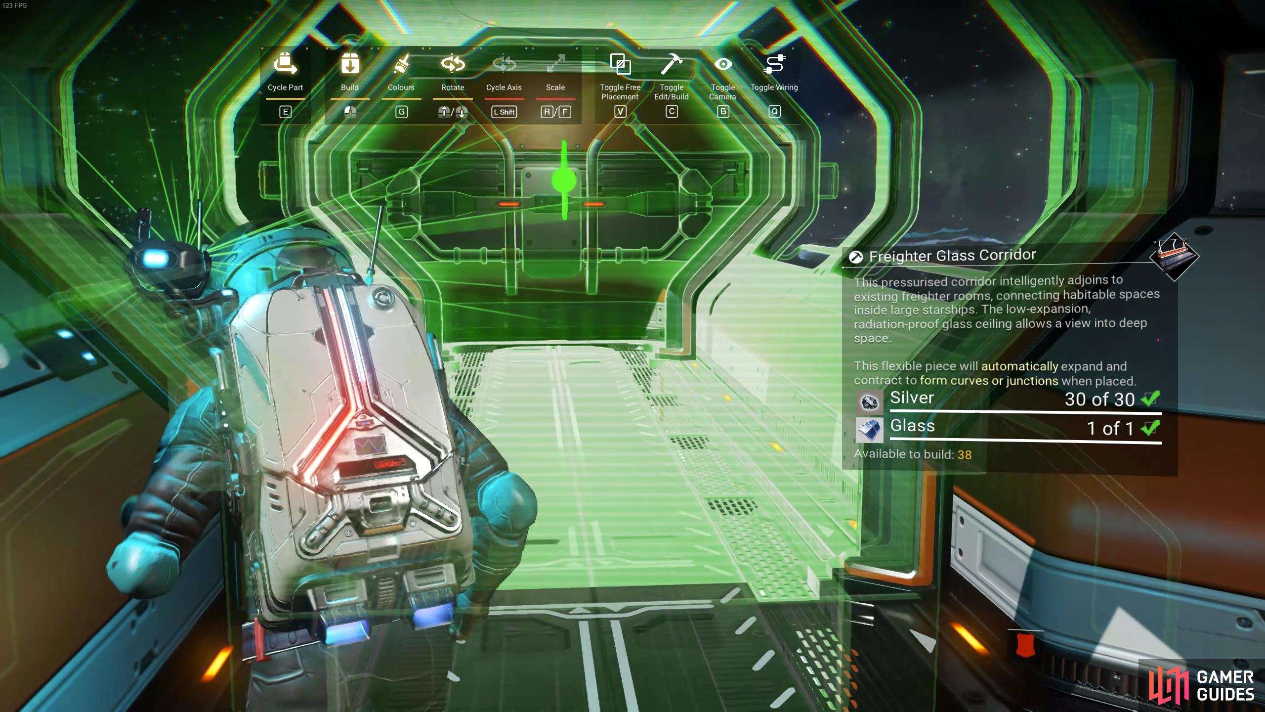 You can now construct an exterior catwalk with windows on Freighters.
