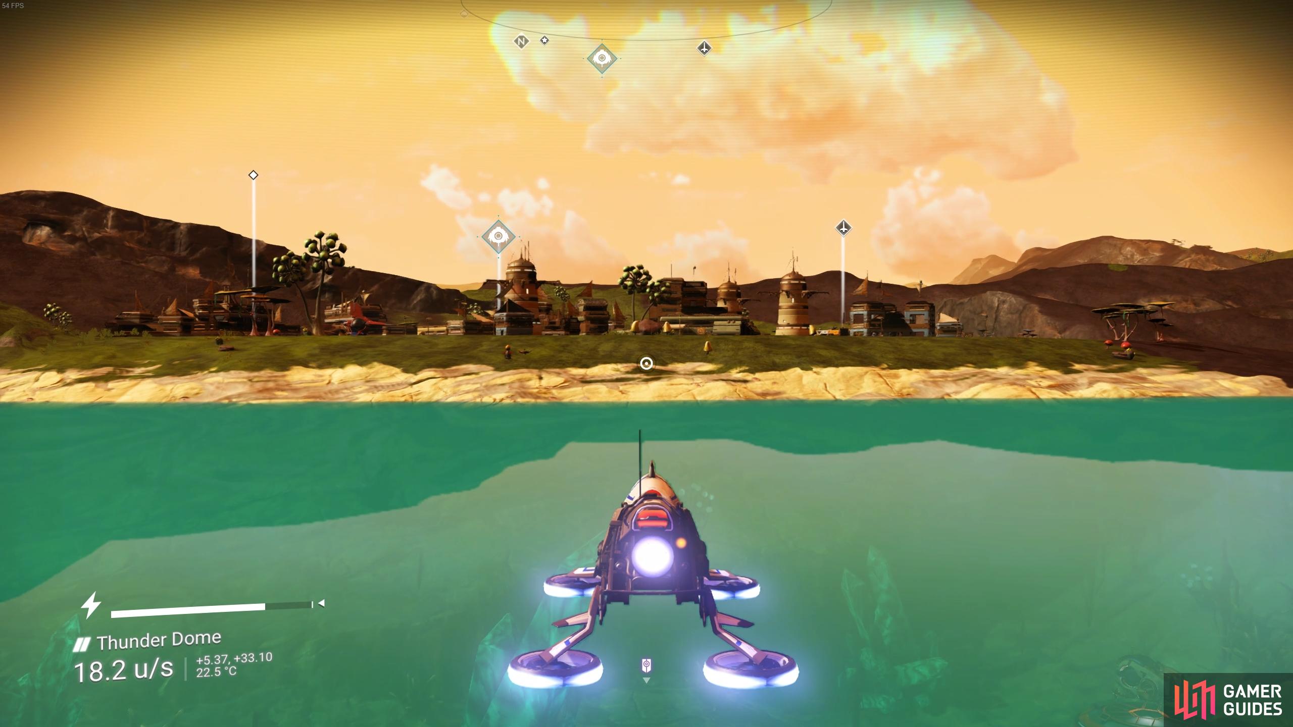 The Nomad can hover over both land and water with ease.