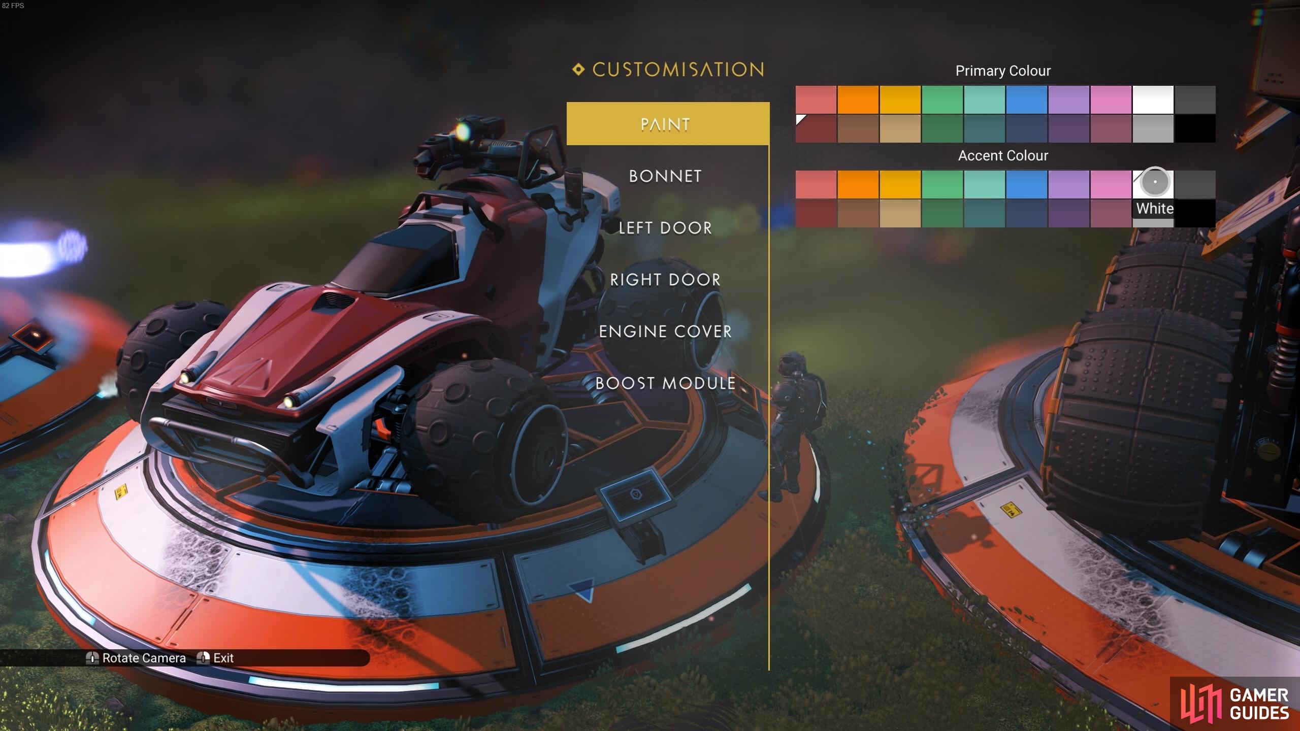 You can apply up to two layers of paint for most Exocraft.