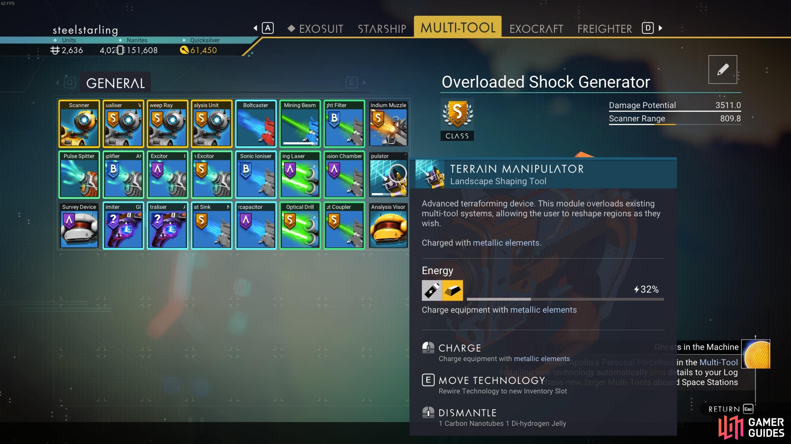 You can craft the Terrain Manipulator from the Multi-Tool inventory.